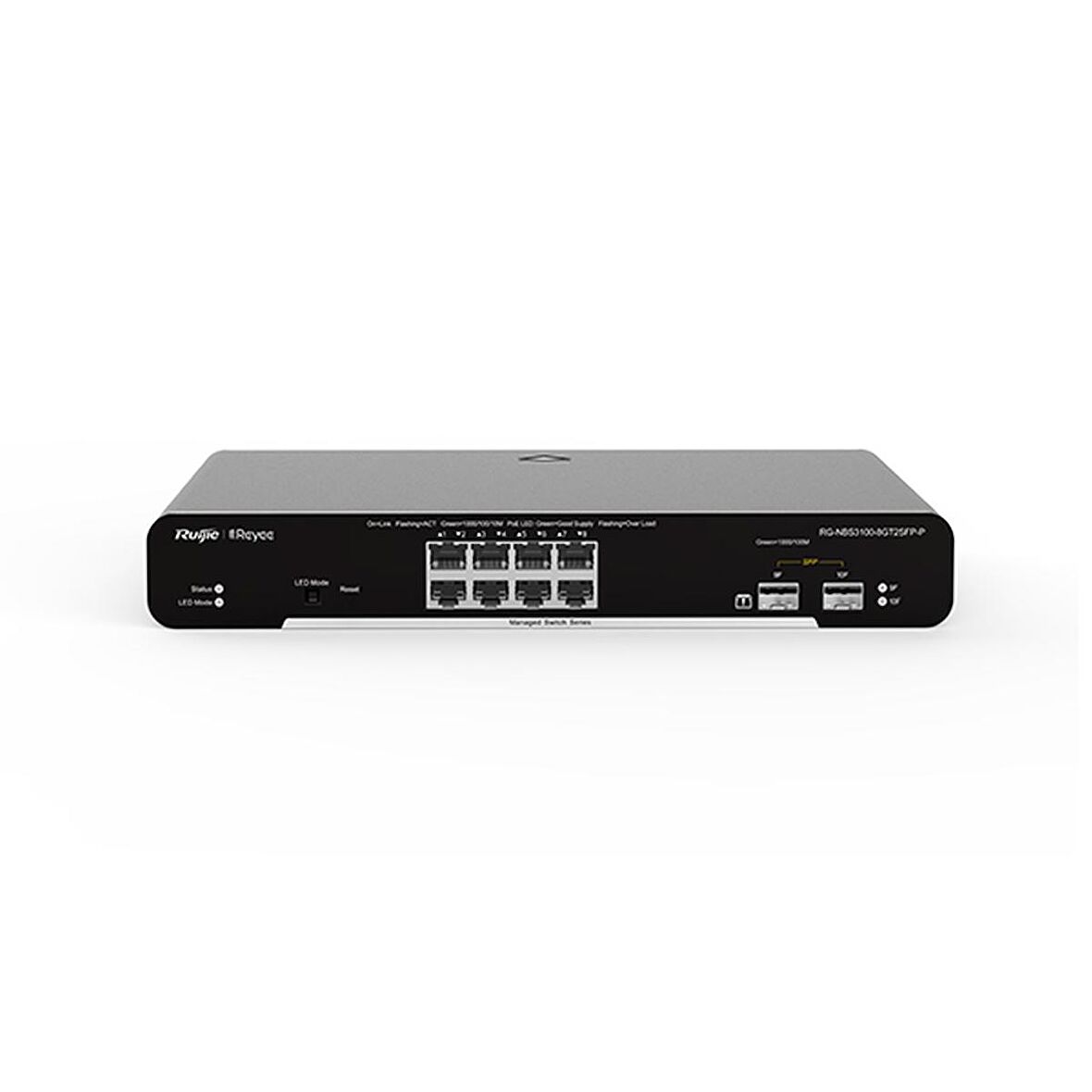 Ruijie Reyee RG-NBS3100-8GT2SFP-P 8 Port Gigabit PoE 2 Port Gigabit SFP L2 Yönetilebilir Switch