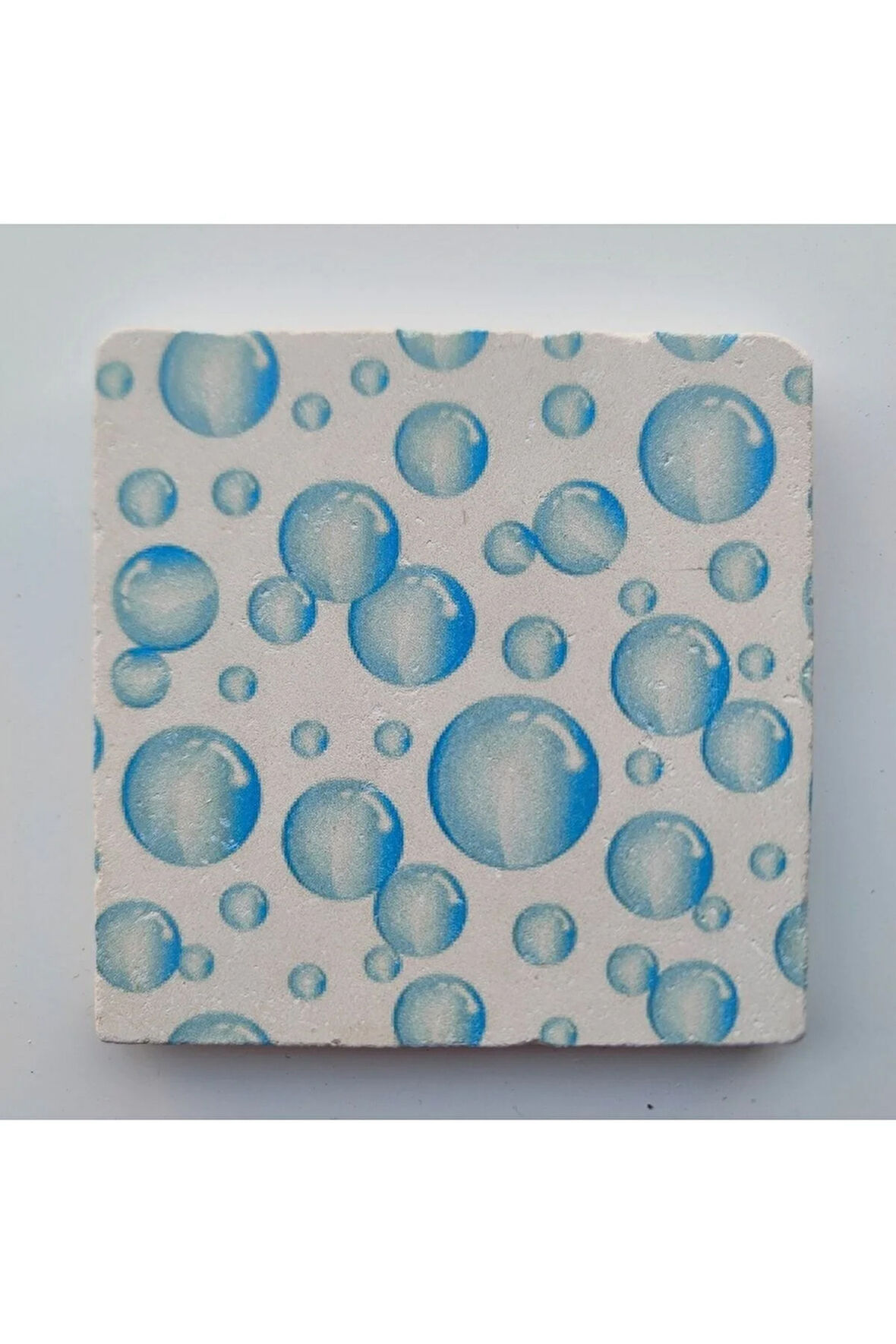 Dekoratif Figürlü Doğal Taş Banyo Gider Kapağı Süsü Tekli 10x10 Cm Model 67