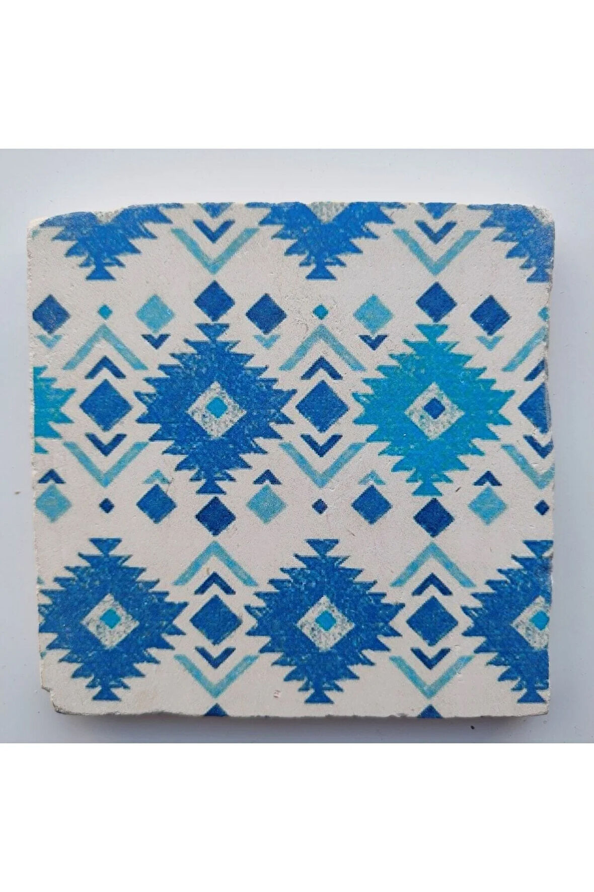 Dekoratif Figürlü Doğal Taş Banyo Gider Kapağı Süsü Tekli 10x10 Cm Model 66