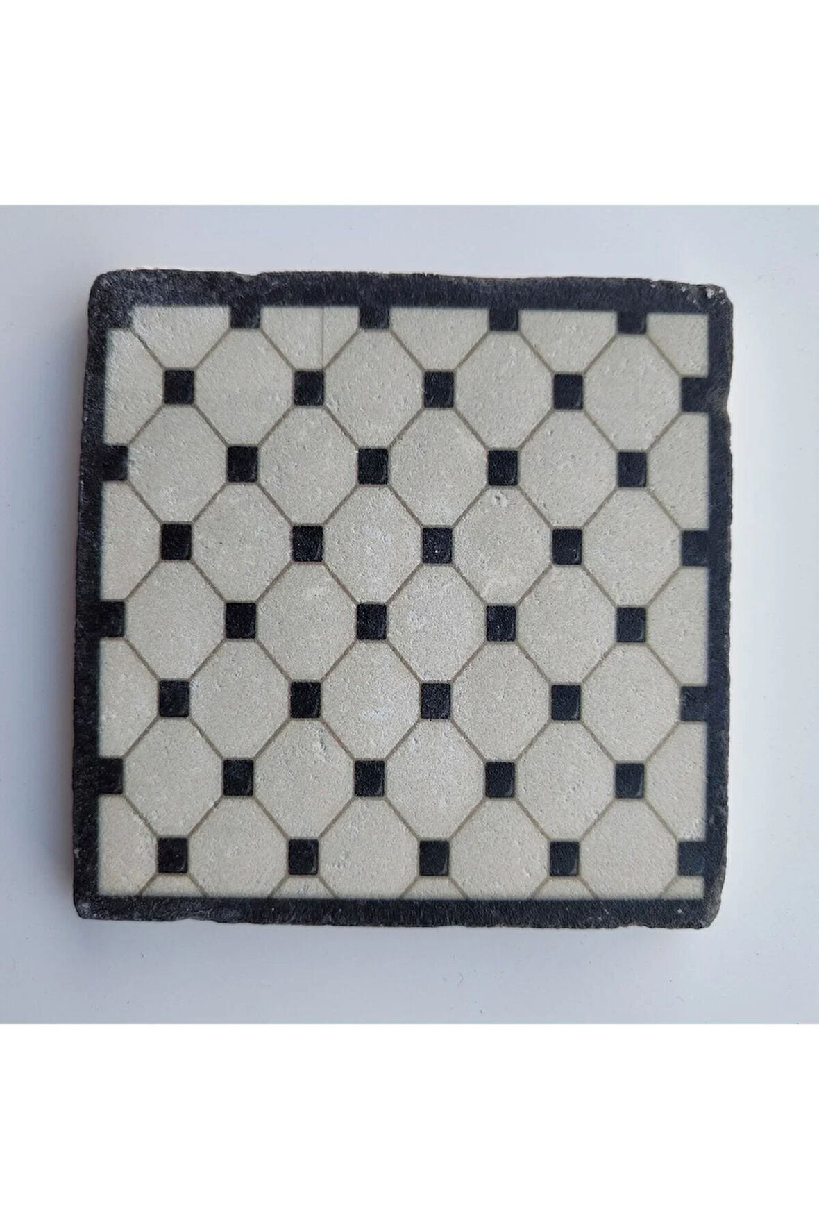 Dekoratif Figürlü Doğal Taş Banyo Gider Kapağı Süsü Tekli 10x10 Cm Model 62