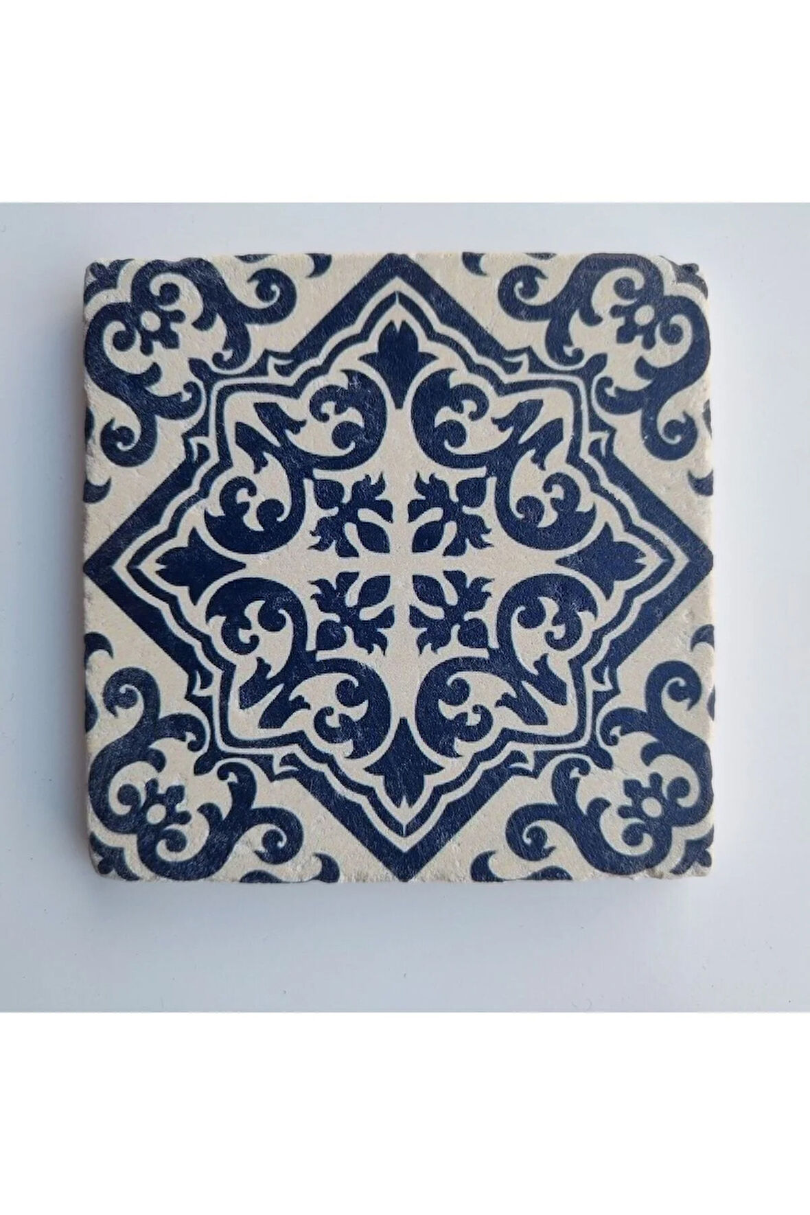 Dekoratif Figürlü Doğal Taş Banyo Gider Kapağı Süsü Tekli 10x10 Cm Model 60