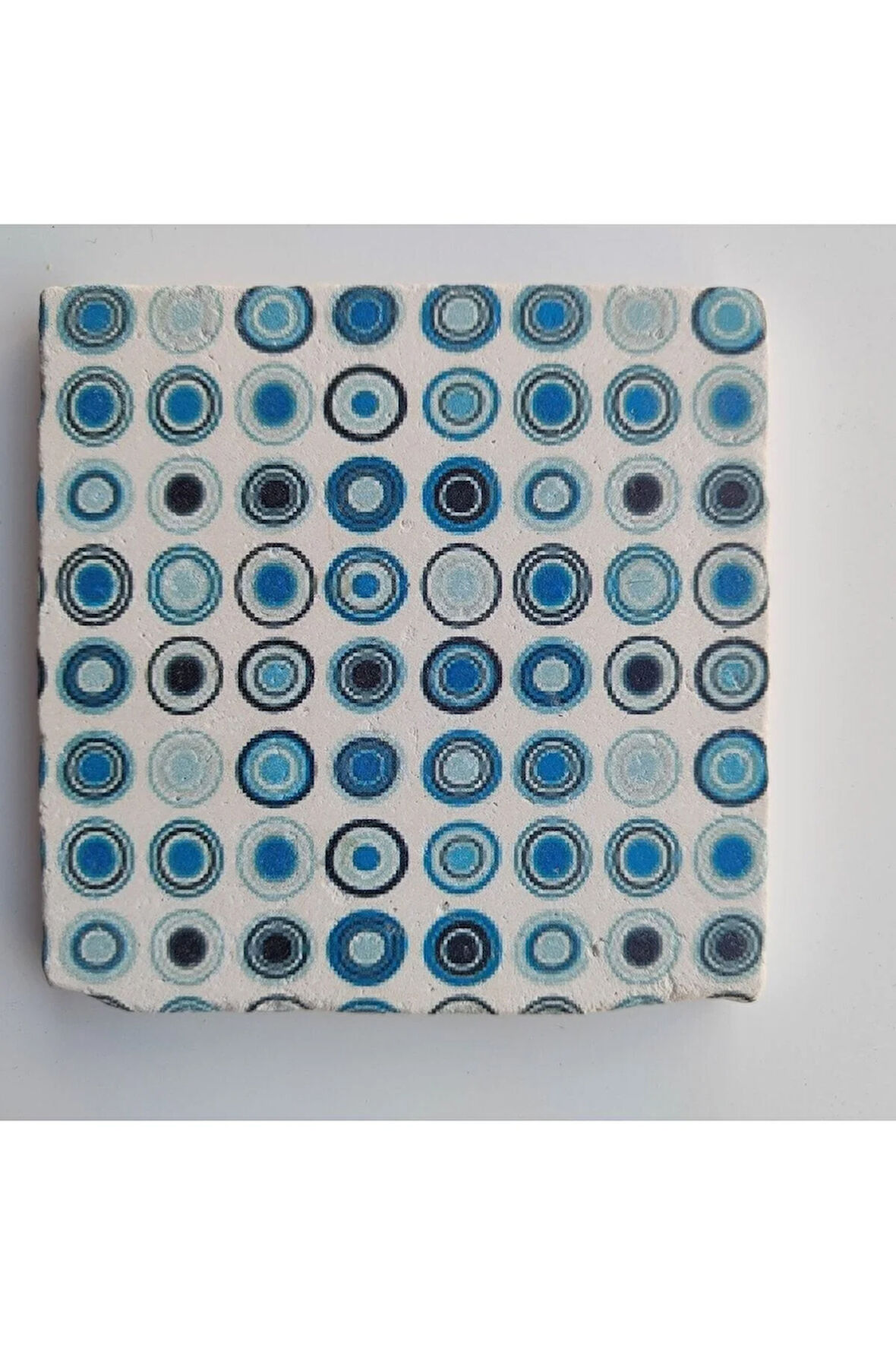 Dekoratif Figürlü Doğal Taş Banyo Gider Kapağı Süsü Tekli 10x10 Cm Model 59