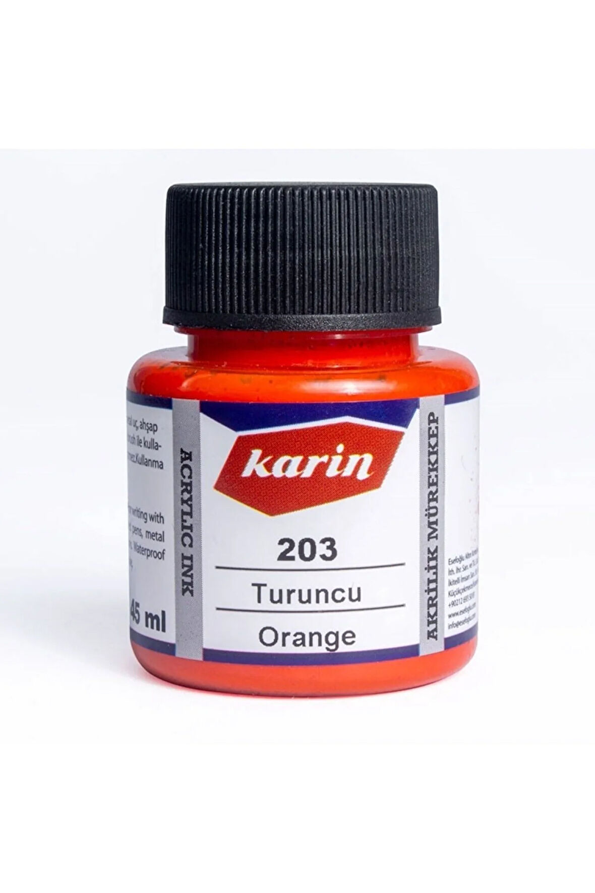 Hat Mürekkebi-kaligrafi Mürekkebi-akrilik Mürekkep Turuncu 203-45ml