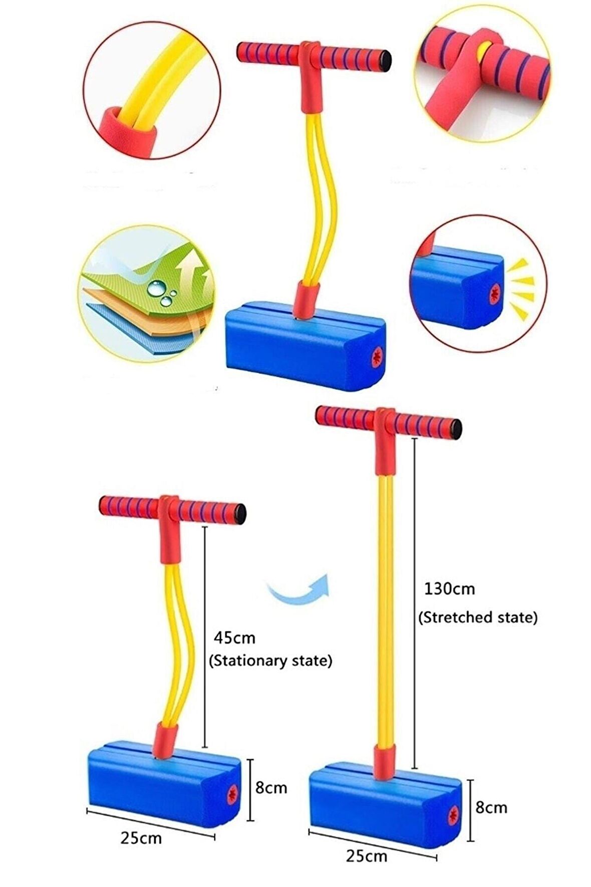 Çocuklar Için Boy Uzatıcı Eğitici Fiziksel Ve Zihinsel Geliştirici Spor Oyun Aleti Zıplama Oyuncağı