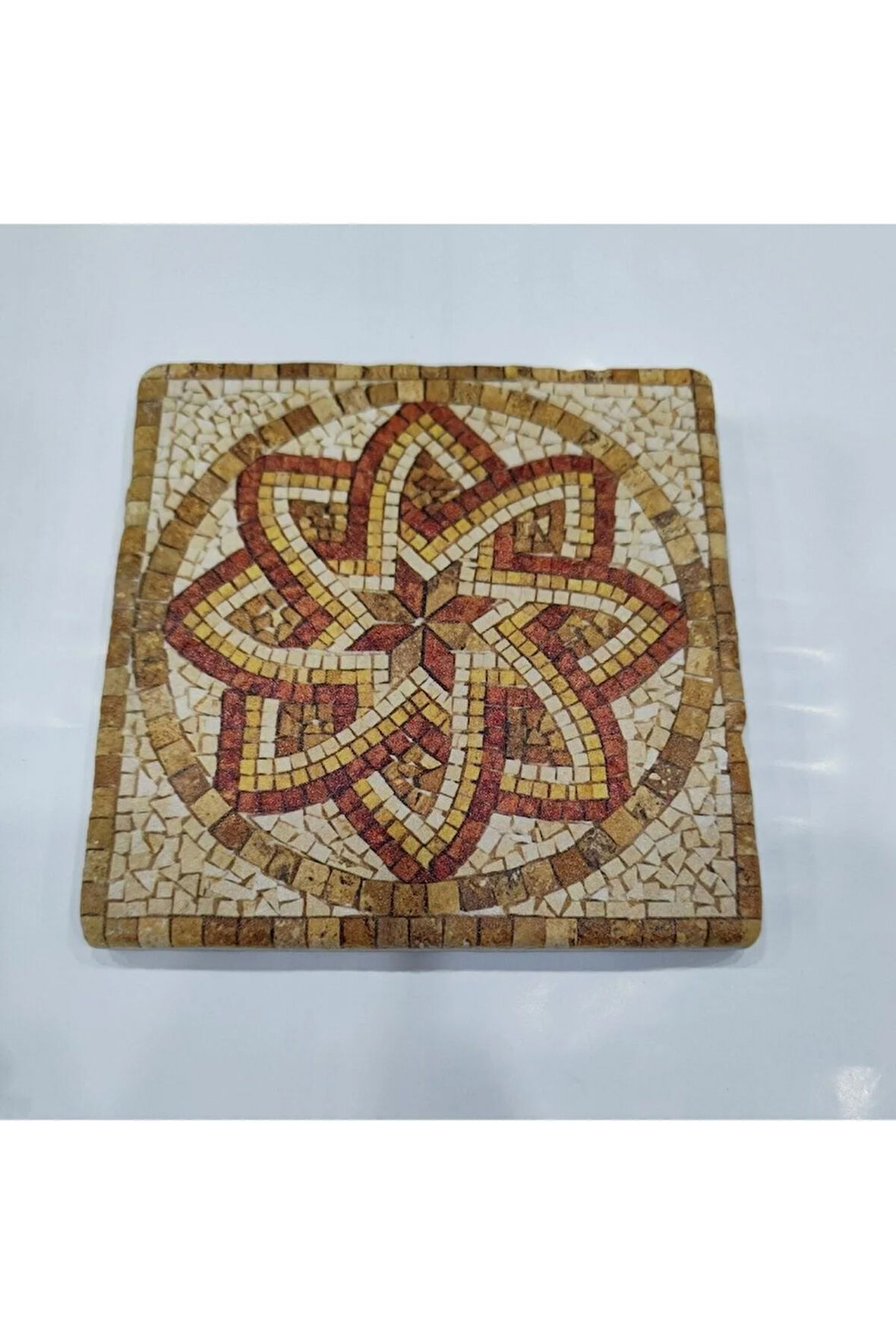 Dekoratif Figürlü Doğal Taş Banyo Gider Kapağı Süsü Tekli 10x10 Cm Model 40