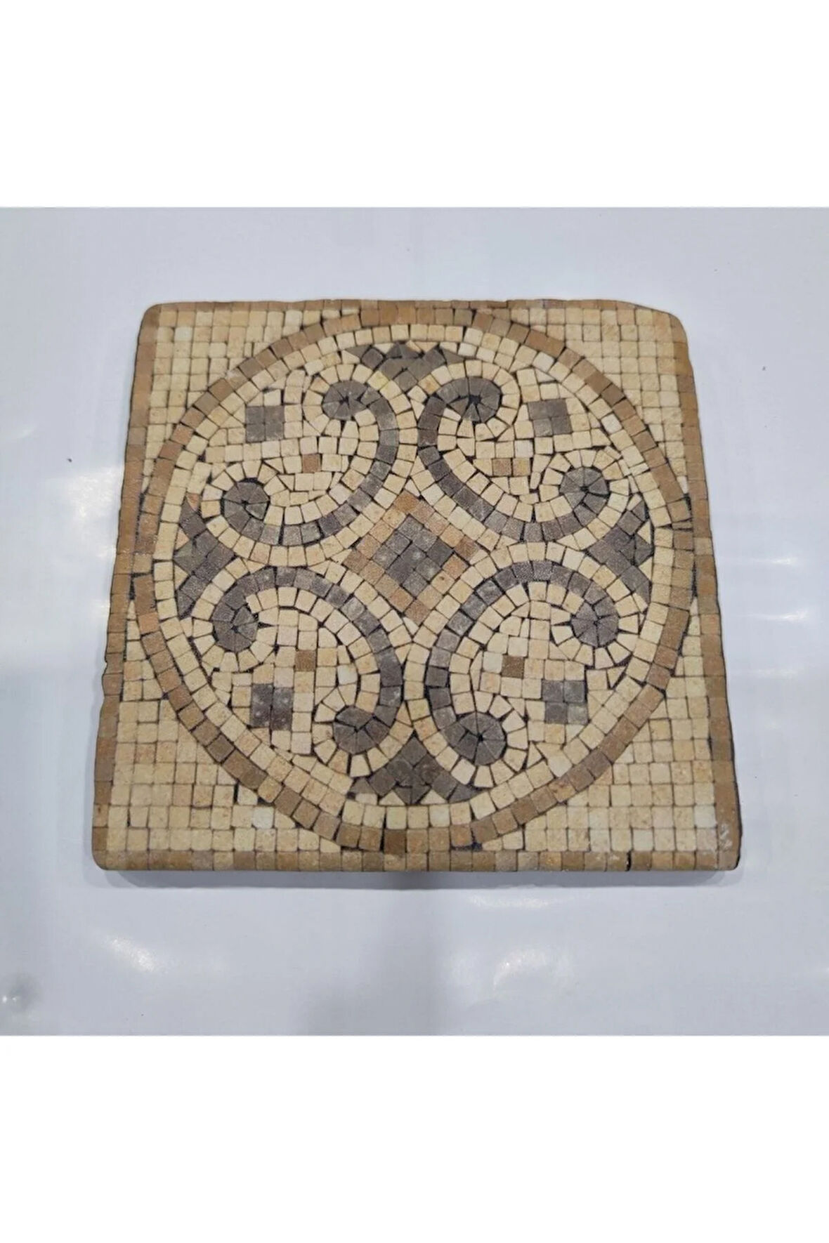 Dekoratif Figürlü Doğal Taş Banyo Gider Kapağı Süsü Tekli 10x10 Cm Model 51