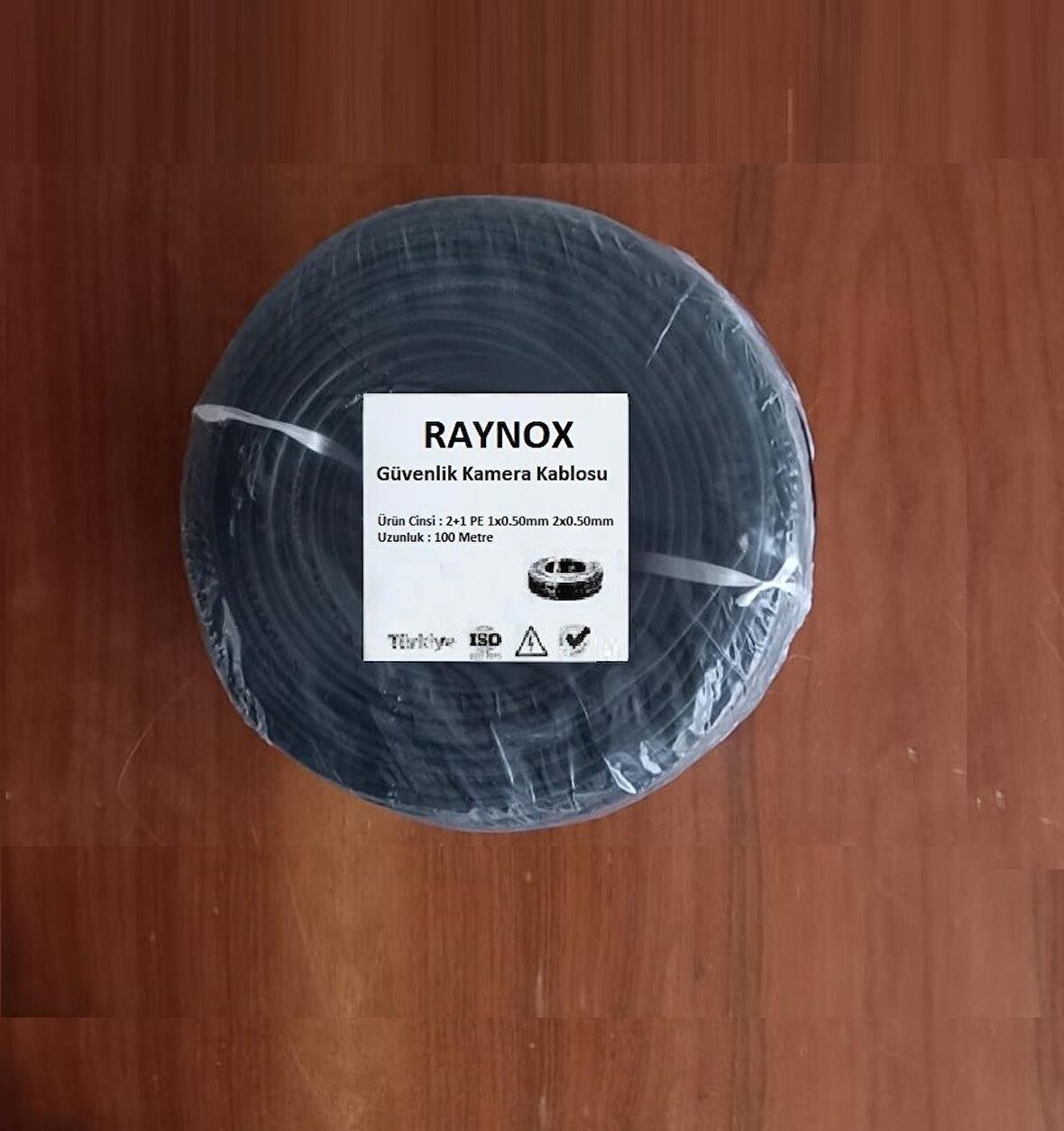 Raynox 2+1 2x0.50mm Dış Ortam 100 Metre CCTV Güvenlik Kamera Kablosu