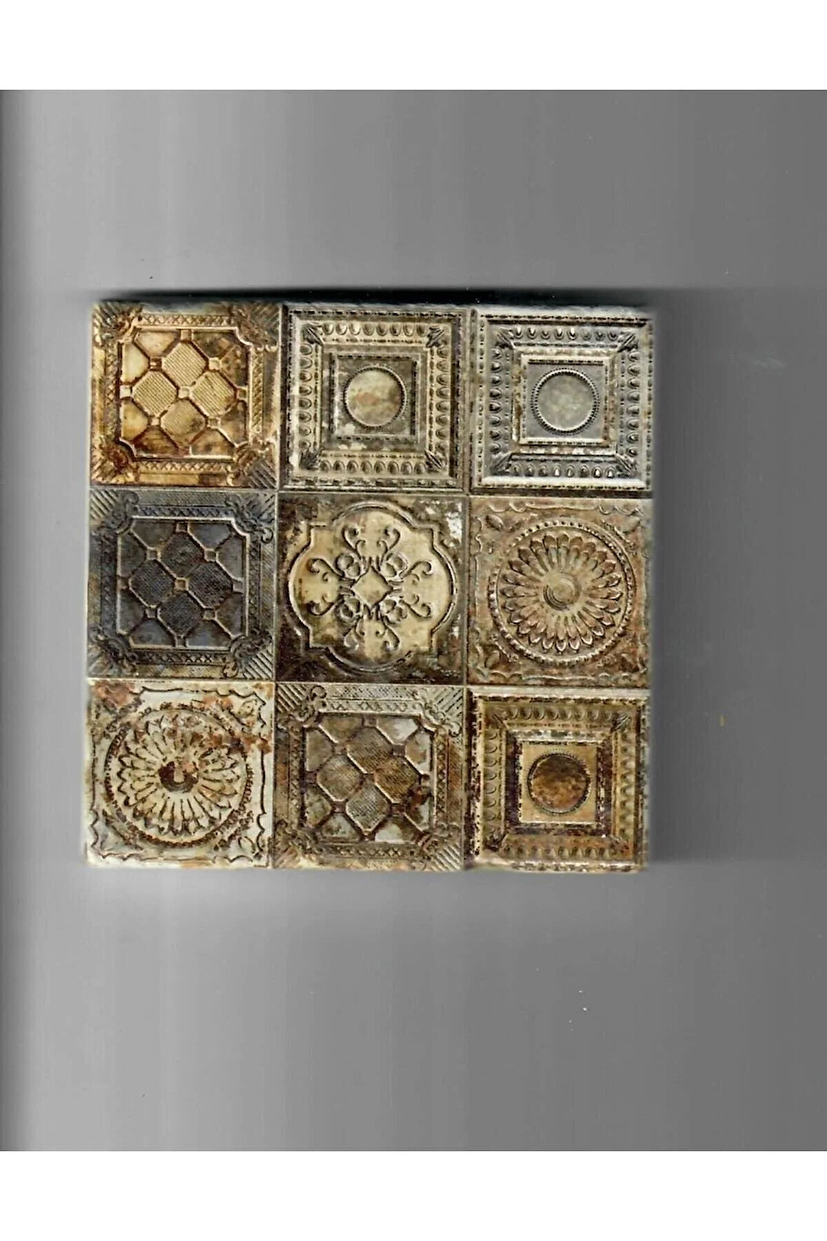 Dekoratif Figürlü Doğal Taş Banyo Gider Kapağı Süsü Tekli 10x10 Cm Model 3