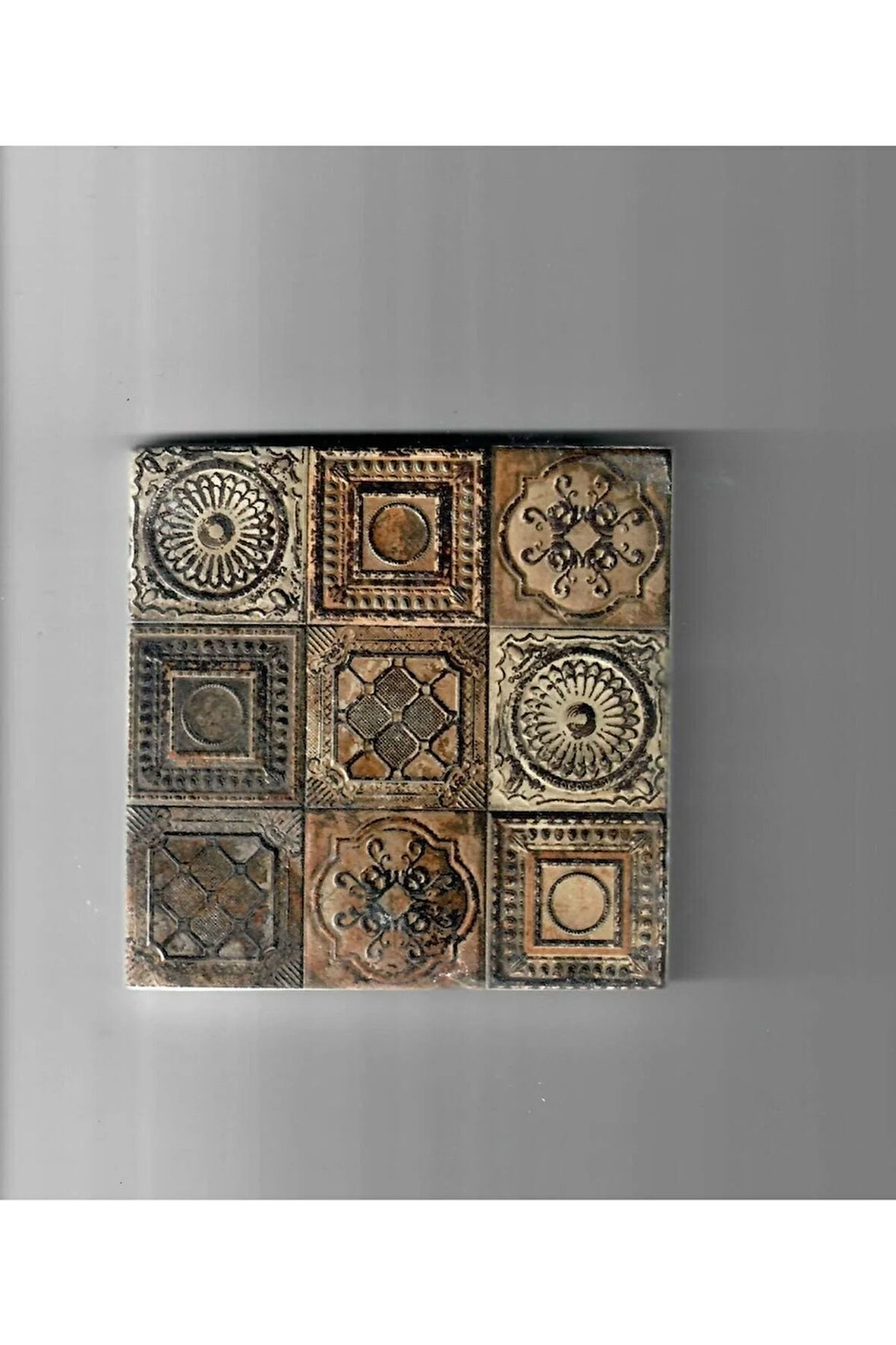 Dekoratif Figürlü Doğal Taş Banyo Gider Kapağı Süsü Tekli 10x10 Cm Model 19