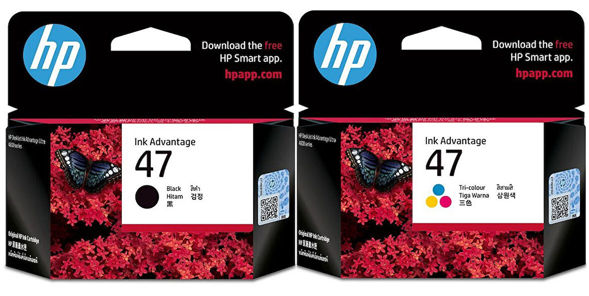 Hp 47 6Zd21Ae 6Zd61Ae Siyah Ve Renkli 2Li Paket 4800
