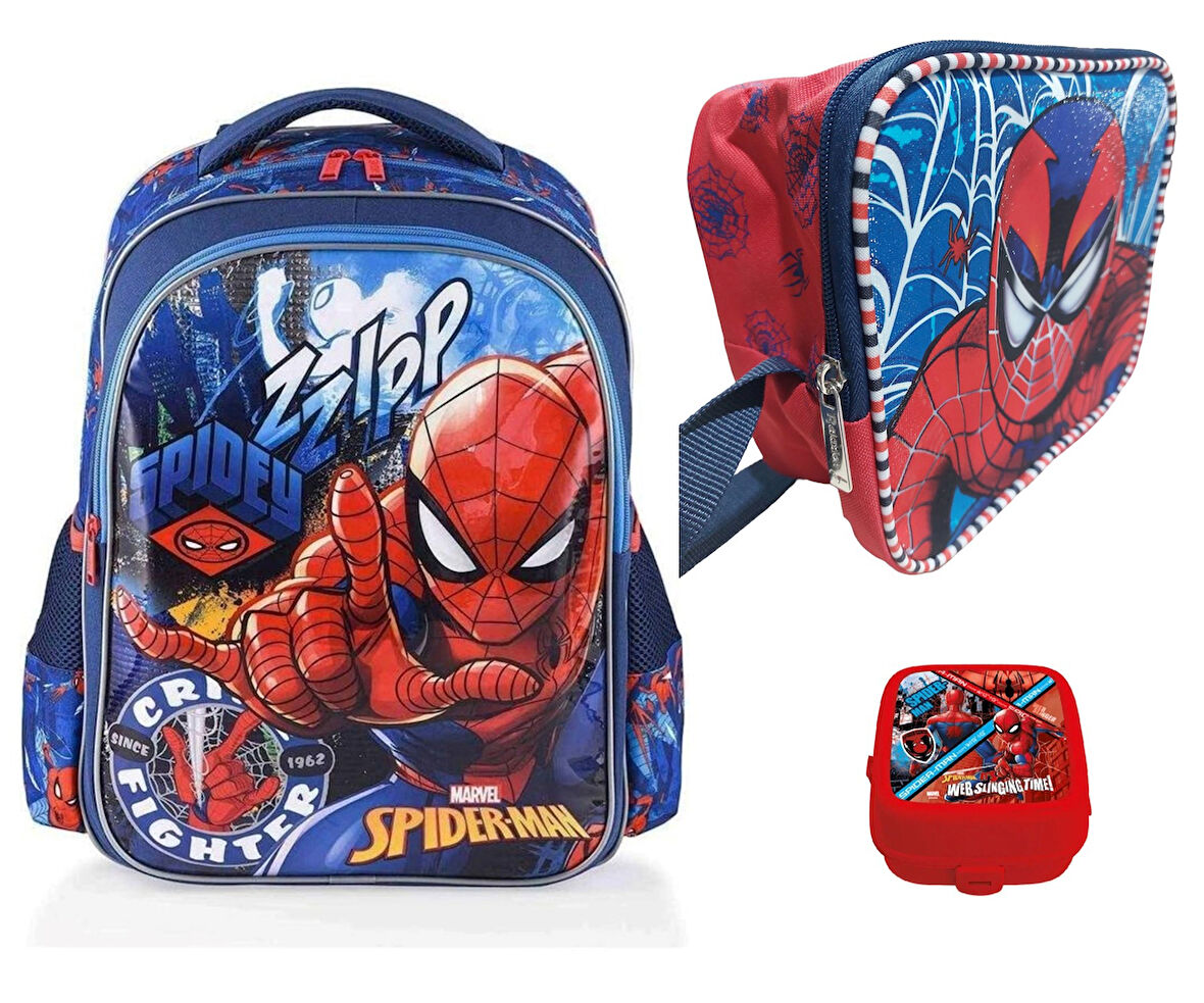 Spiderman Ilkokul Çantası Due Fıghter 41321 (3 lü set)