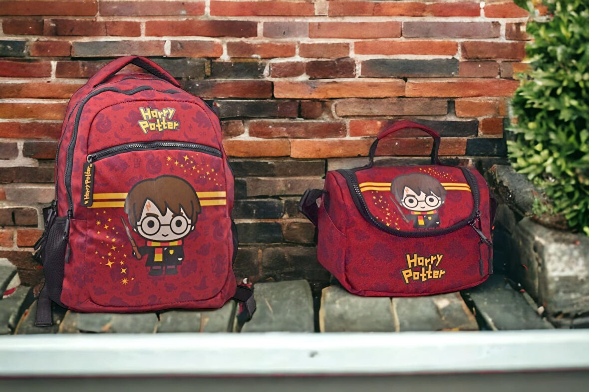 Harry Potter Orjinal Okul Çantası Ve Beslenme Çantası