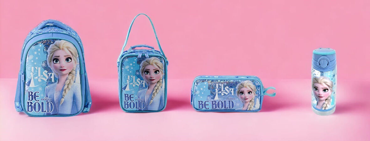 Frozen Ilkokul Çantası Salto Be Bold ,SU MATARALI SET