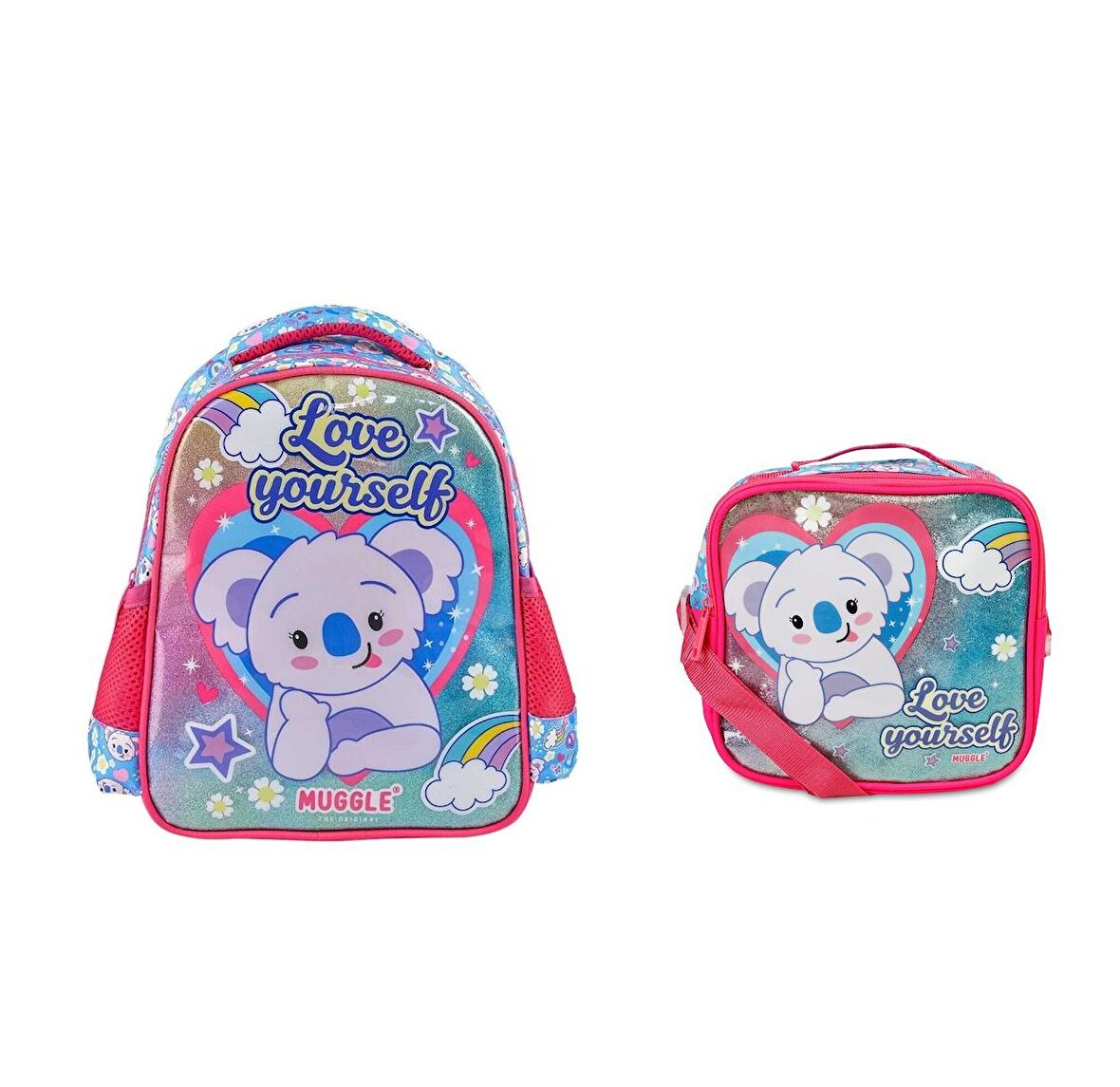 Kız Çocuk Muggle Cute Koala Anaokulu Çantası ve Beslenme Çantası