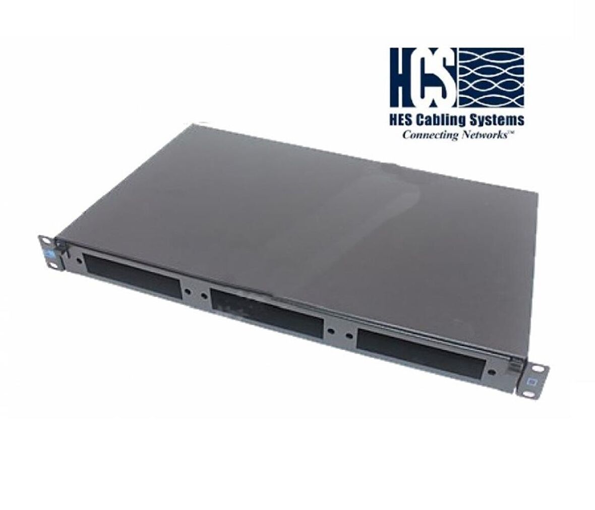 HCS PFO-10001-1U 19" Fiber Optik Modüler 12 Port Fiber Patch Panel Boş