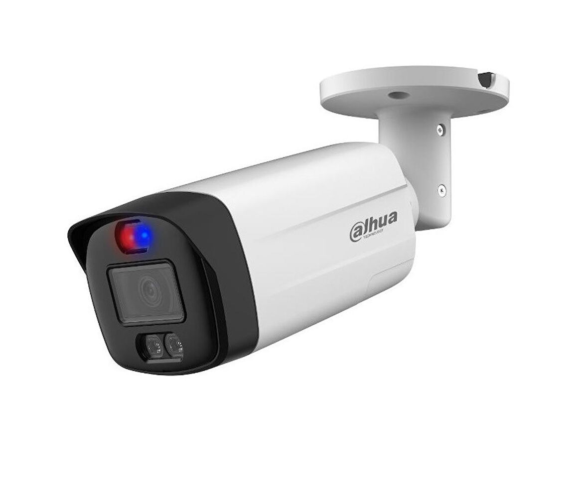 Dahua HAC-ME1509TH-A-PV-0360B-S2 5mp 3.6mm Sabit Lens Full-Color Dahili Sesli Sirenli IR Bullet AHD 