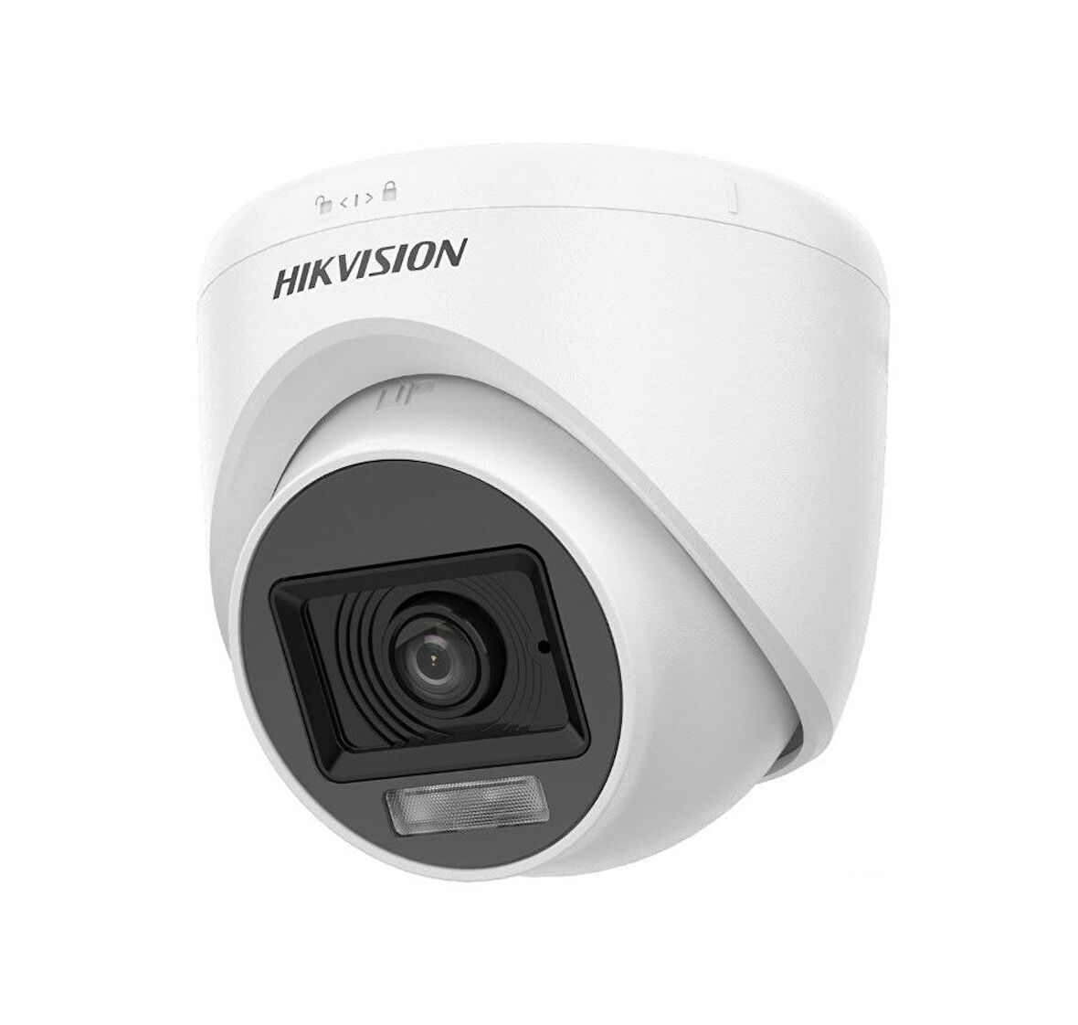 Hikvision DS-2CE76D0T-LPFS 2mp 2.8mm Sabit Lens Dahili Sesli Smart Hybrid Light 4in1 AHD Dome Kamera