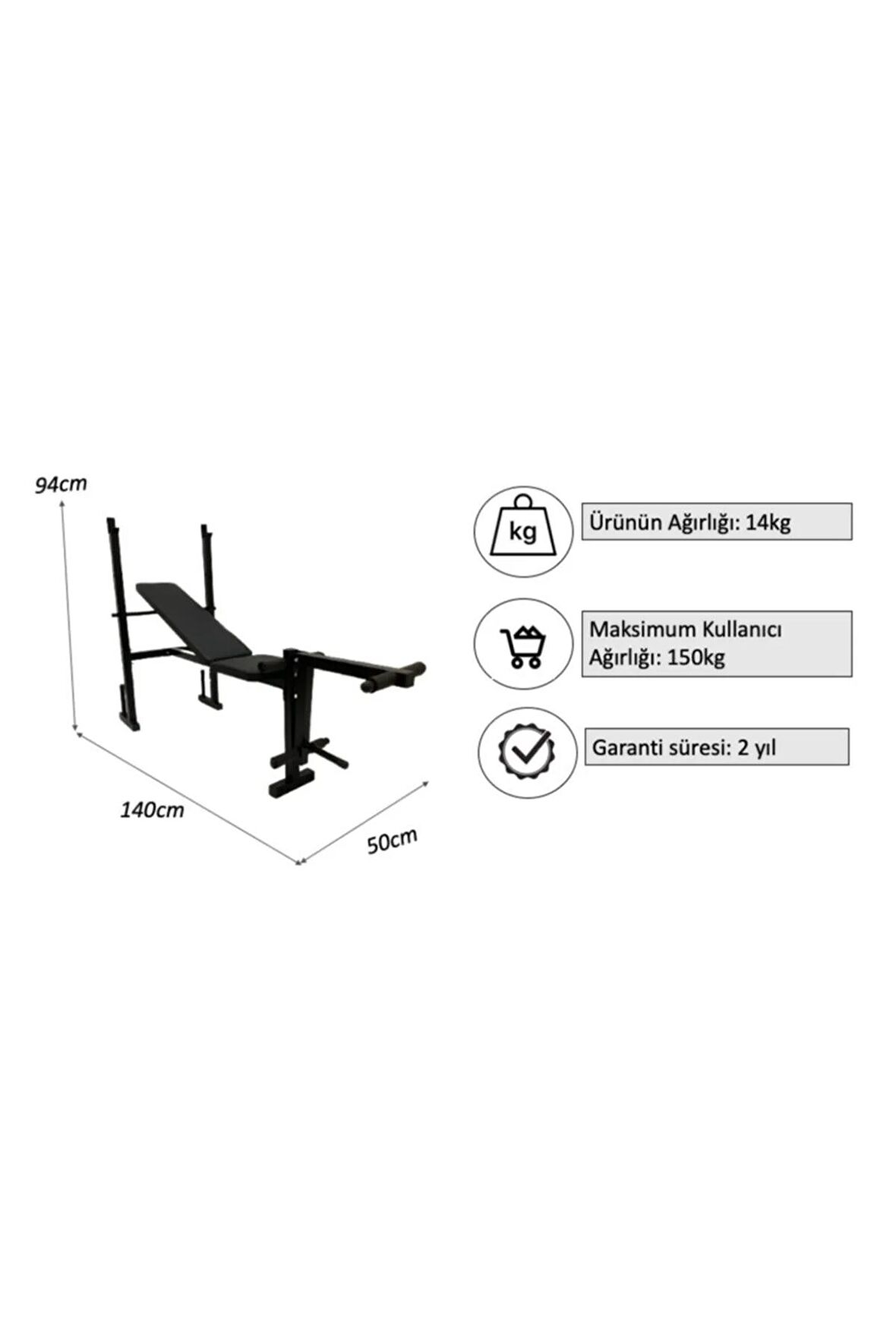 Emh04 A Ayarlanabilir Ağırlık Sehpası