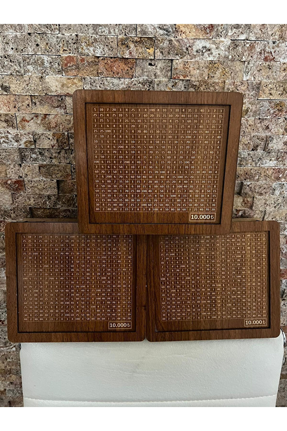 Ahşap Kumbara 10.000 Hedefli Parabox Para Biriktirme Kutusu