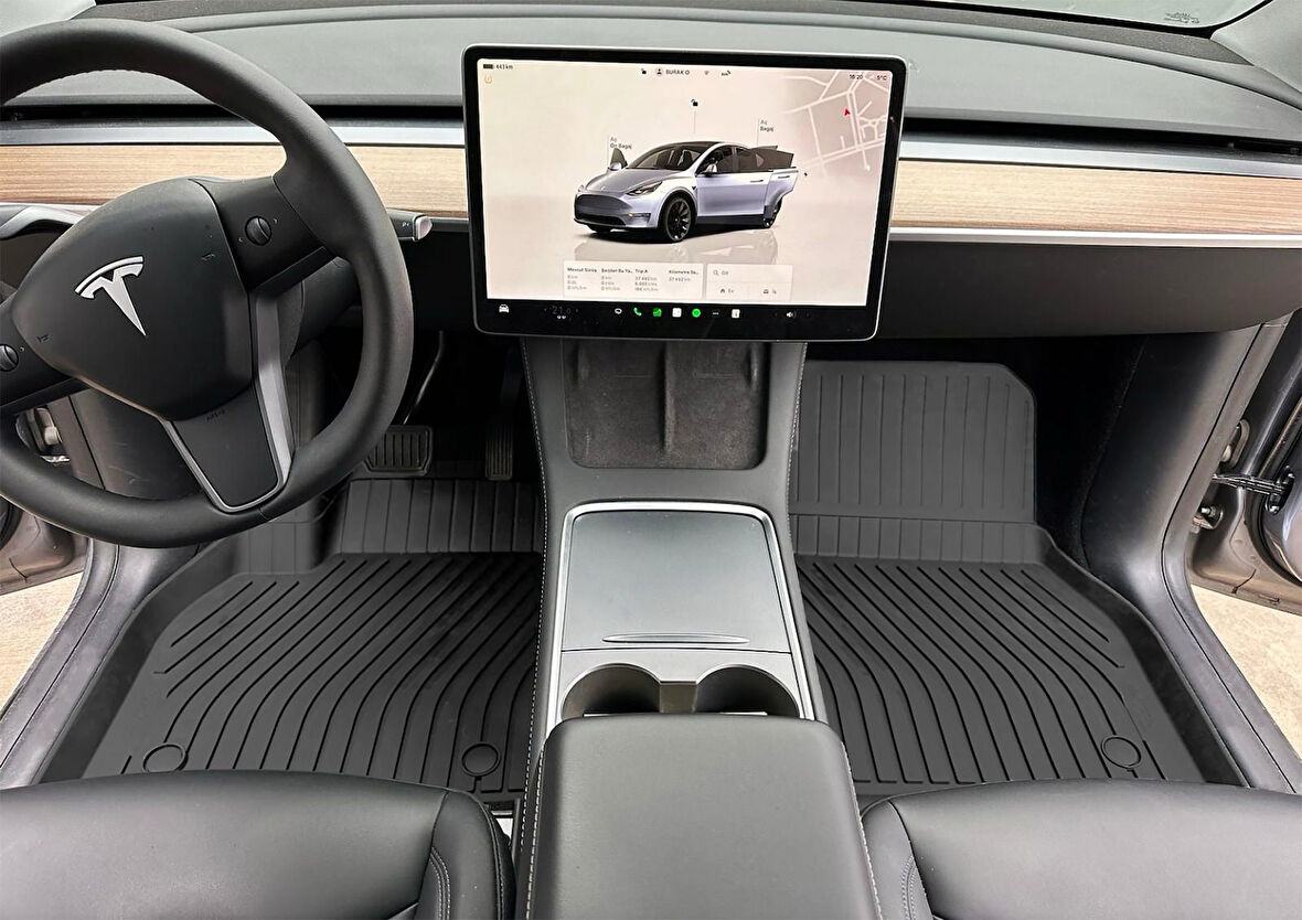  Premium Tesla Model Y 2019 Sonrası Havuzlu Paspas