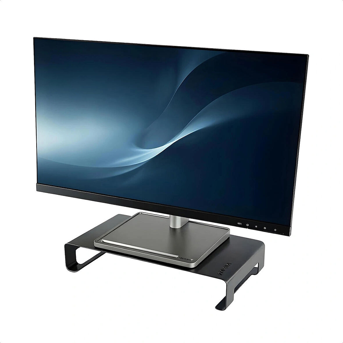 Prexua Riser Masaüstü Monitör Standı - Monitör Yükseltici - Siyah - Medium