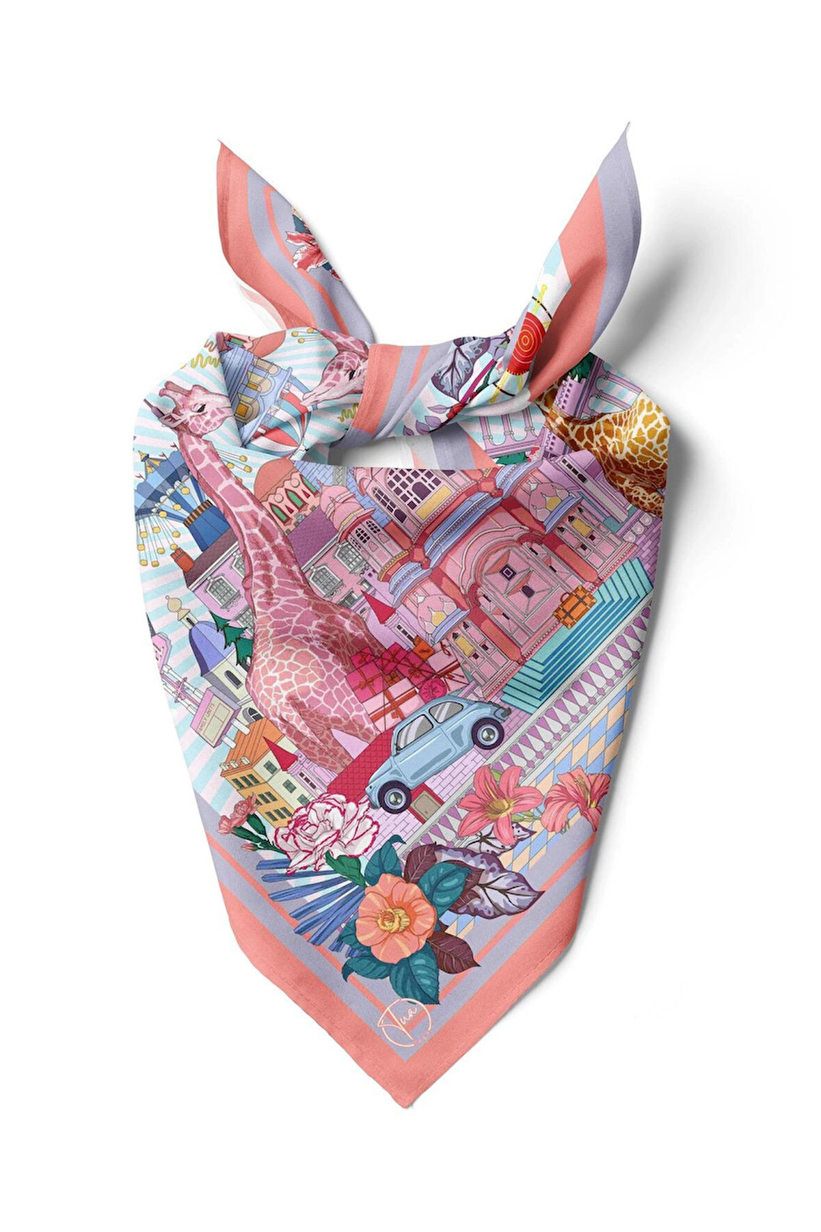 Art City Desen 50x50cm Bandana/Fular