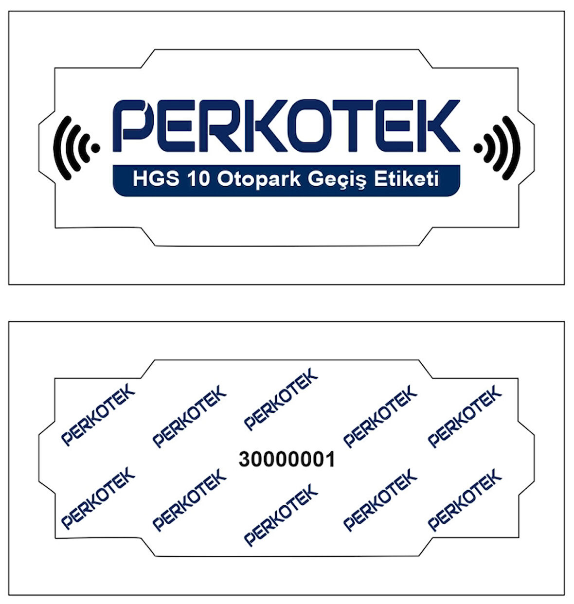 100 Adet HGS Etiketi