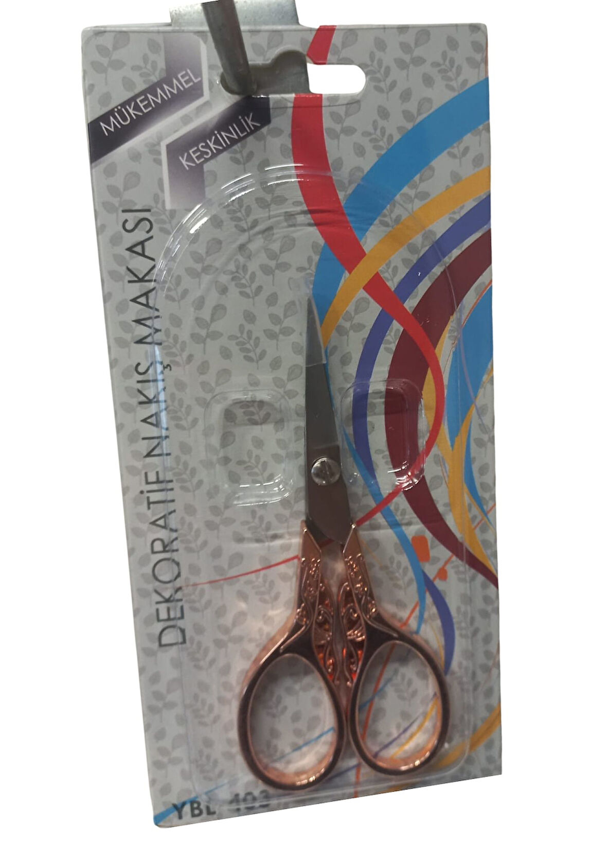 Nakış Makası Dekoratif Bakır YBL-403 Model 15