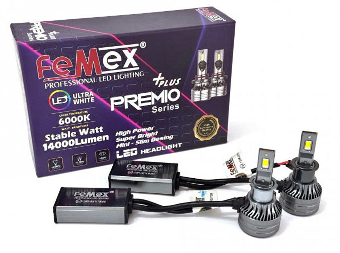 Premio Plus H3 Şimşek Etkili Led Xenon 14000 Lumen
