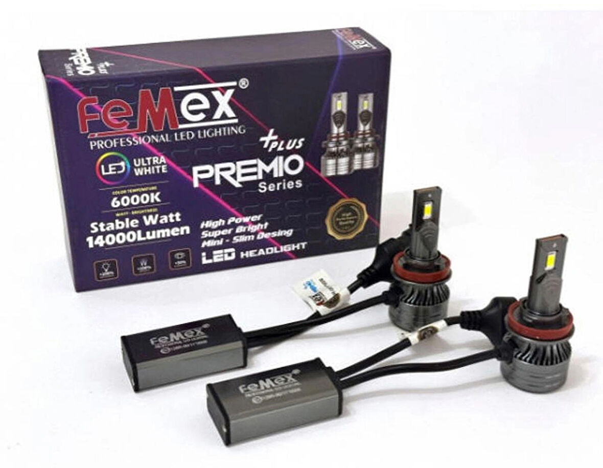 Premio Plus H9 Şimşek Etkili Led Xenon 14000 Lumen