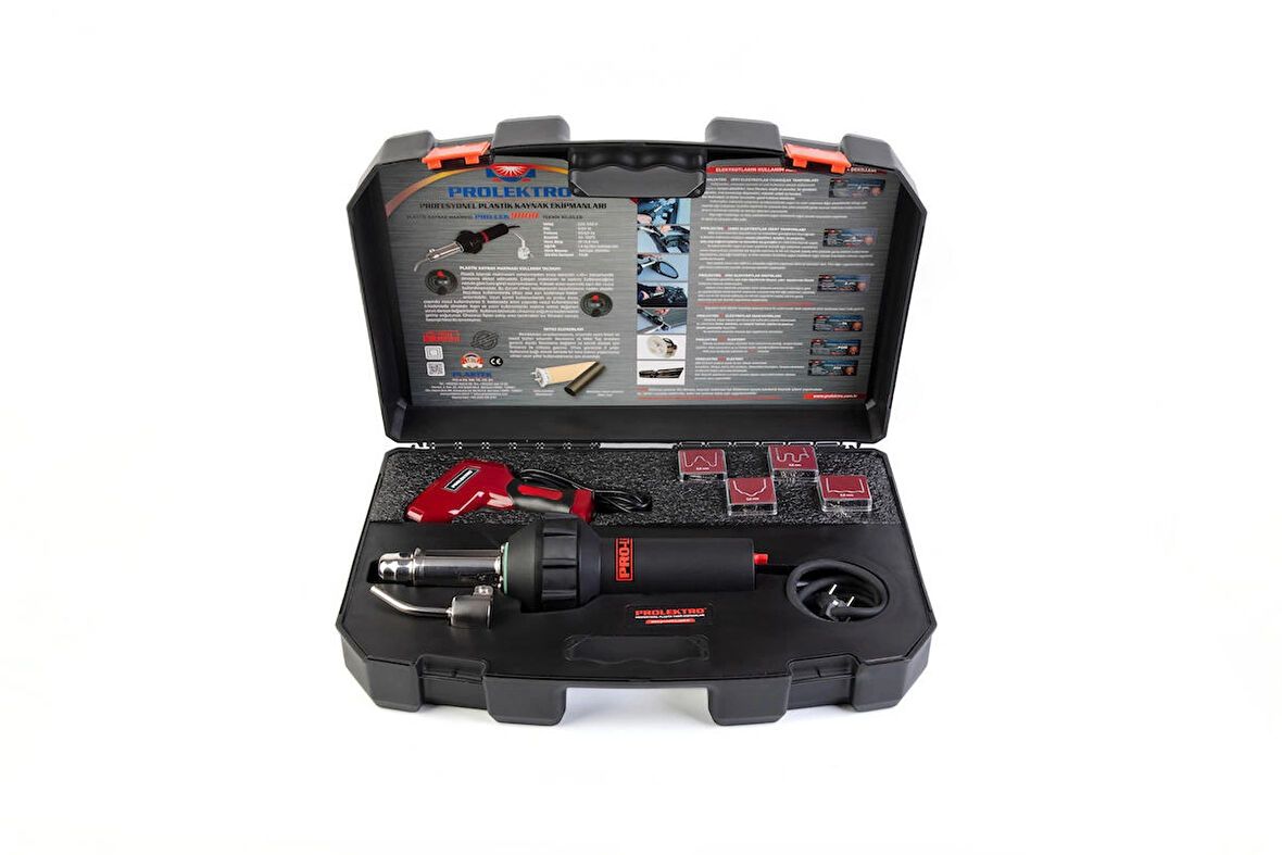 PROLEKTRO PLASTİK KAYNAK MAKİNE SETİ- Pro-lek 9000 Kaynak Makinesi+100 W Sıcak Zımba Plastik Tamir Makinesi(200 Adet Tel Dahil)