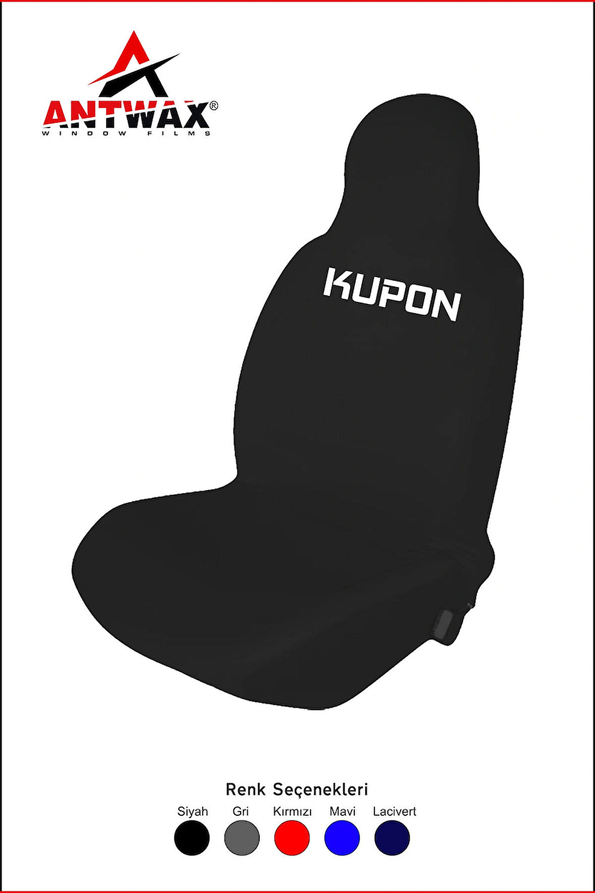 KUPON Yazılı PRO Oto Koltuk Kılıfı Penye Universal