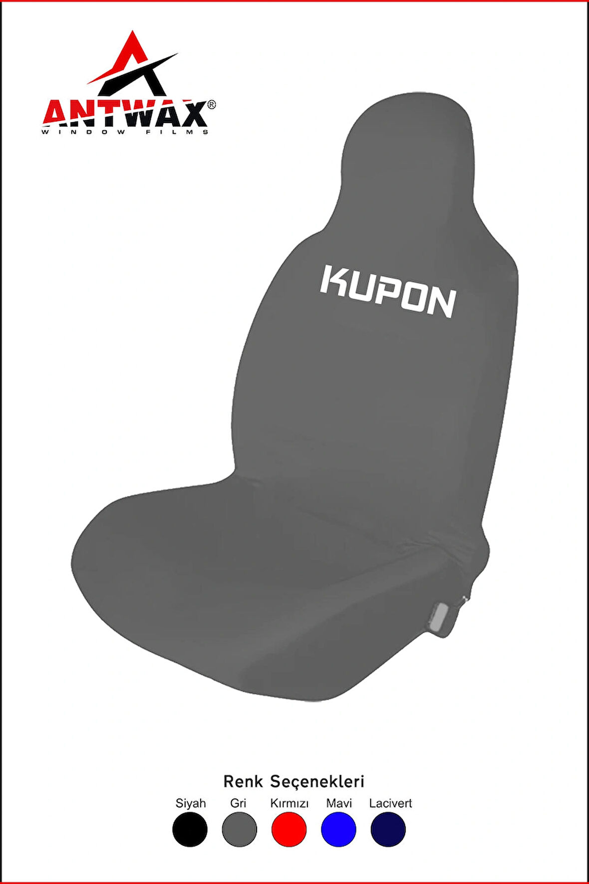 KUPON Yazılı PRO Oto Koltuk Kılıfı Penye Universal
