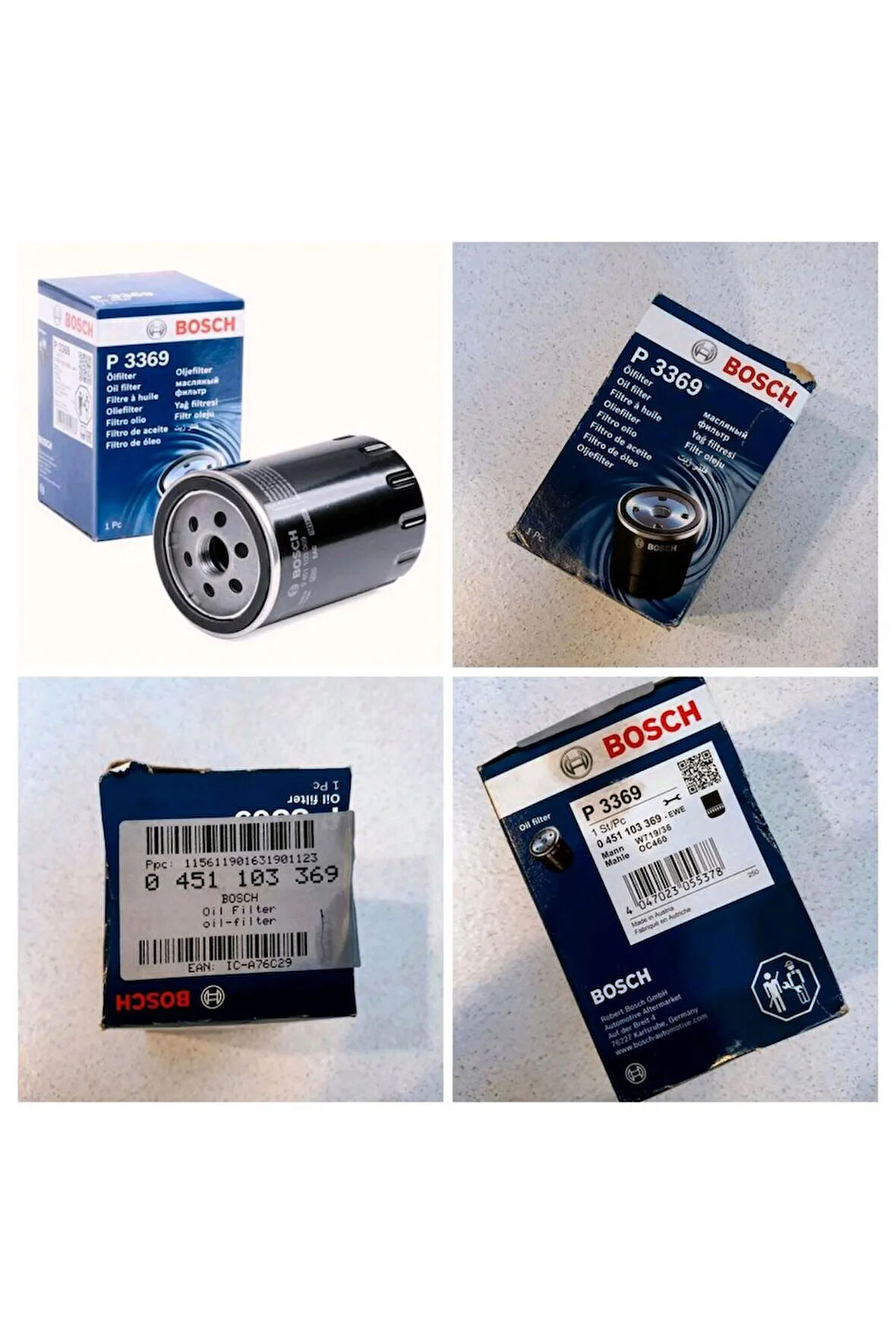 0451103369 Yağ Filtresi JAGUAR/JEEP/Volkswagen GOLF 4 IV/Volkswagen BORA/ YAĞ FİLTRESİ(JEEP)