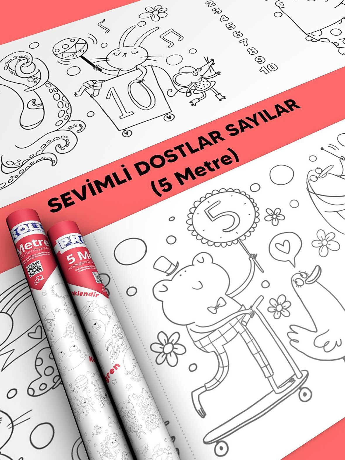 Sayılar Boyama Kağıdı