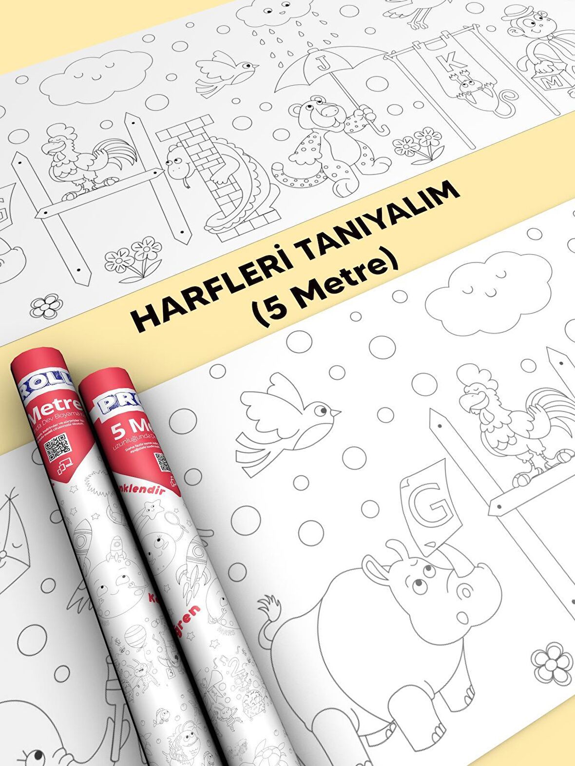 Harfler Boyama Kağıdı