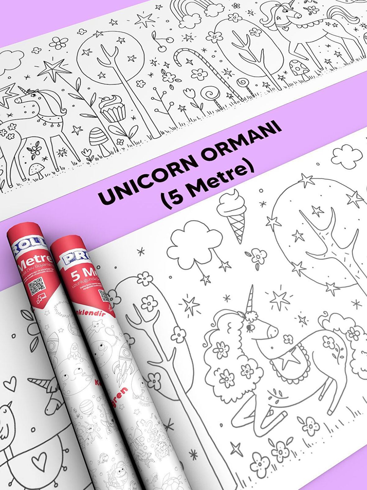 Unicorn Boyama Kağıdı