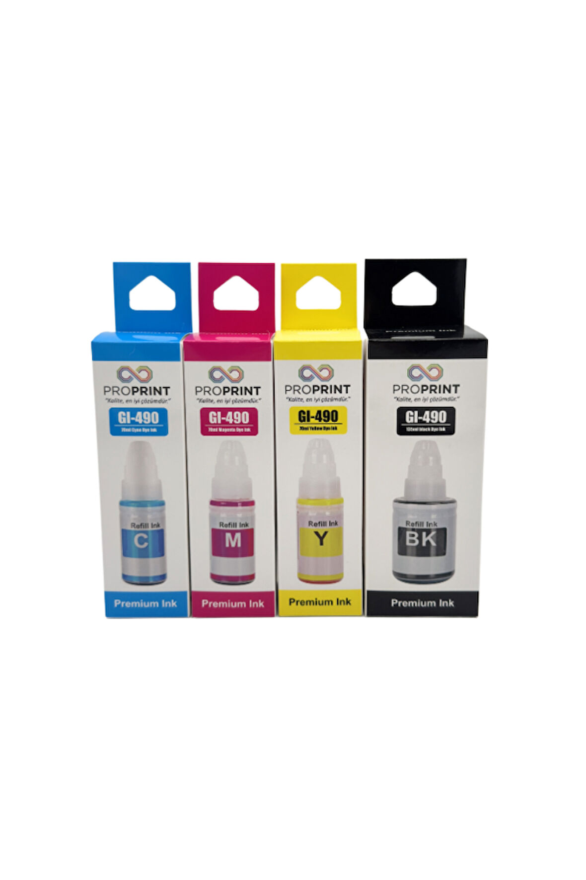 ProPrint Canon G4410 4 Renk Mürekkep 135 ML - 70 ML GI-490