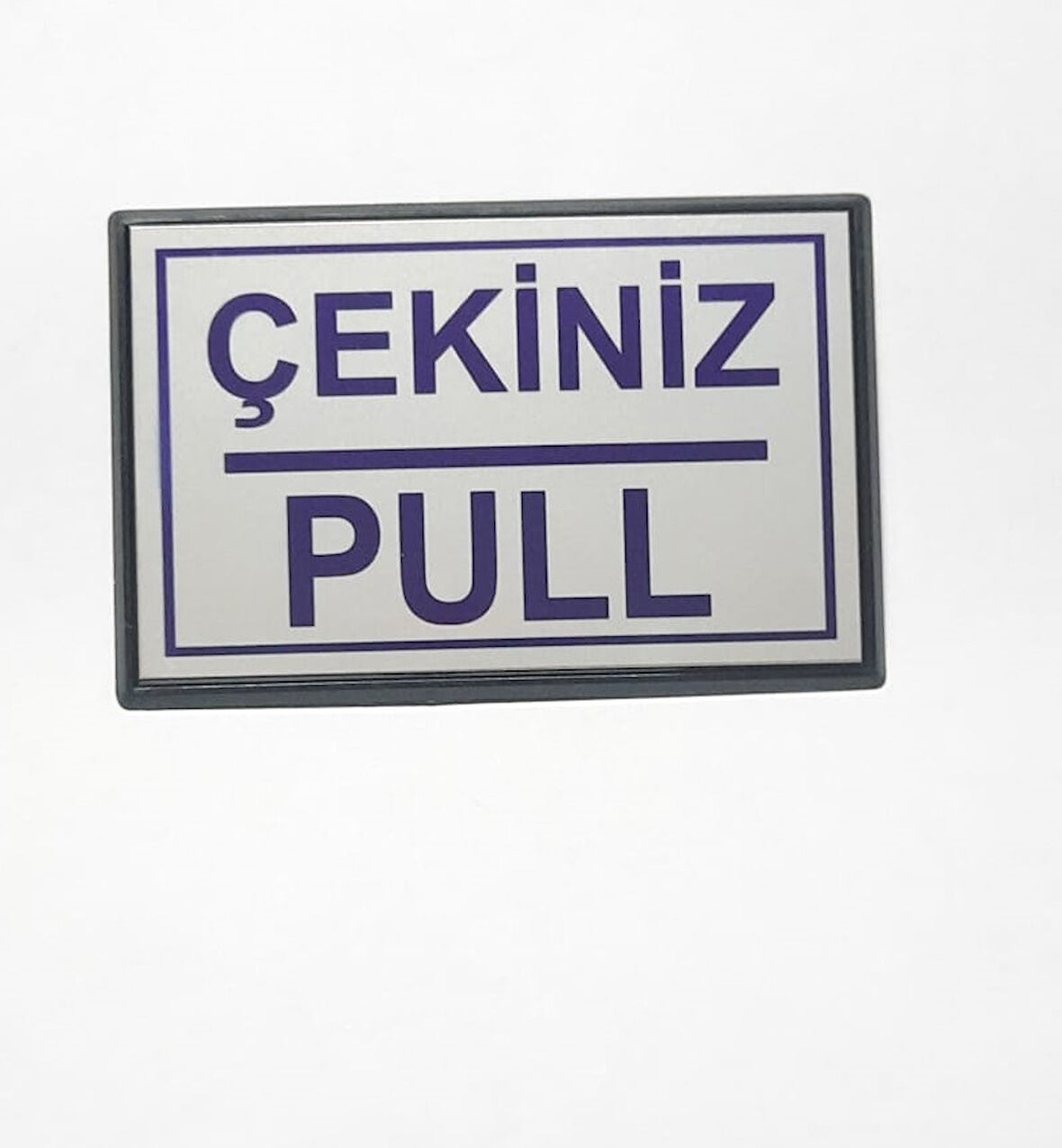 Pull Çekiniz Yapışkanlı Yönlendirme Tabelası 10 x 7 Cm Küçük Boy