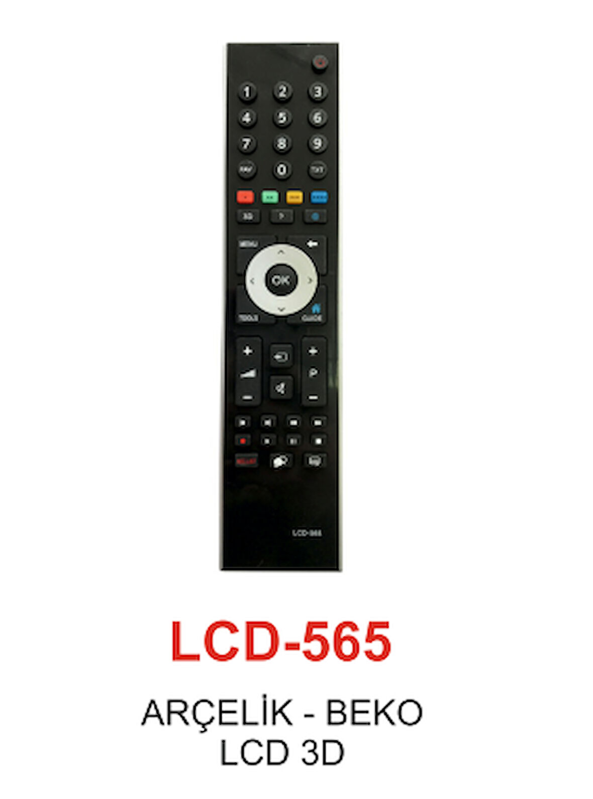 Arçelik - 3D LCD Tv Kumandası - LCD 565