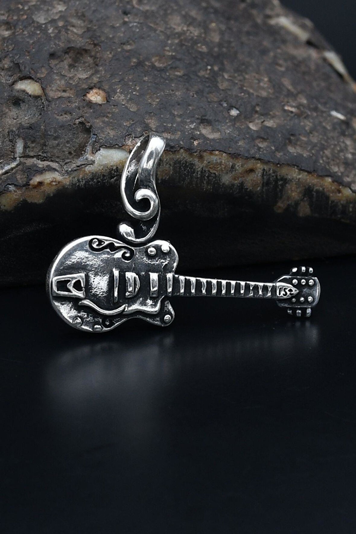 Kolye Ucu Gitar 925 Ayar Gümüş 901203