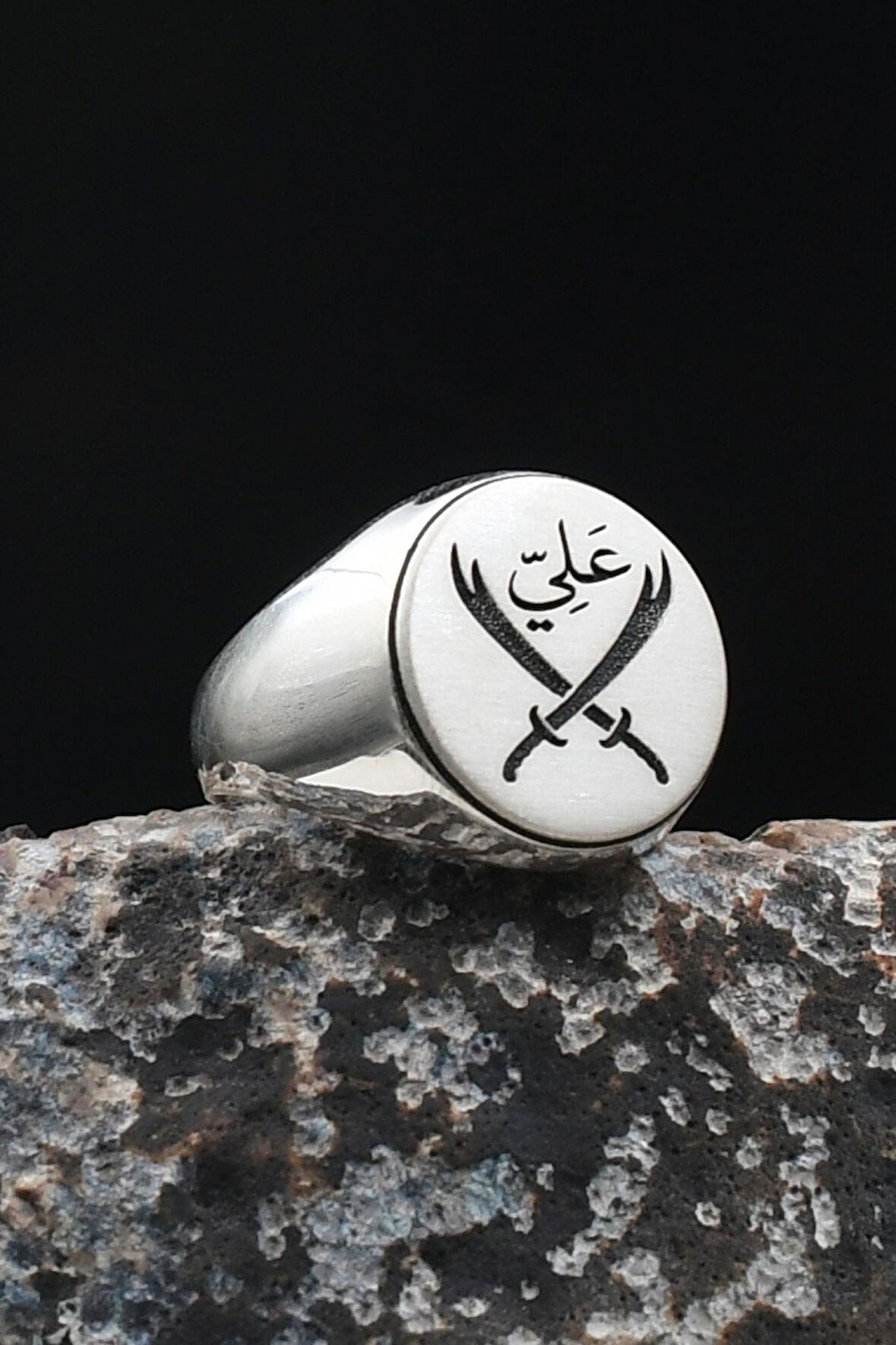 Zülfikar Kılıcı Hz. Ali Yazlı 925 Ayar Gümüş Yüzük 901918