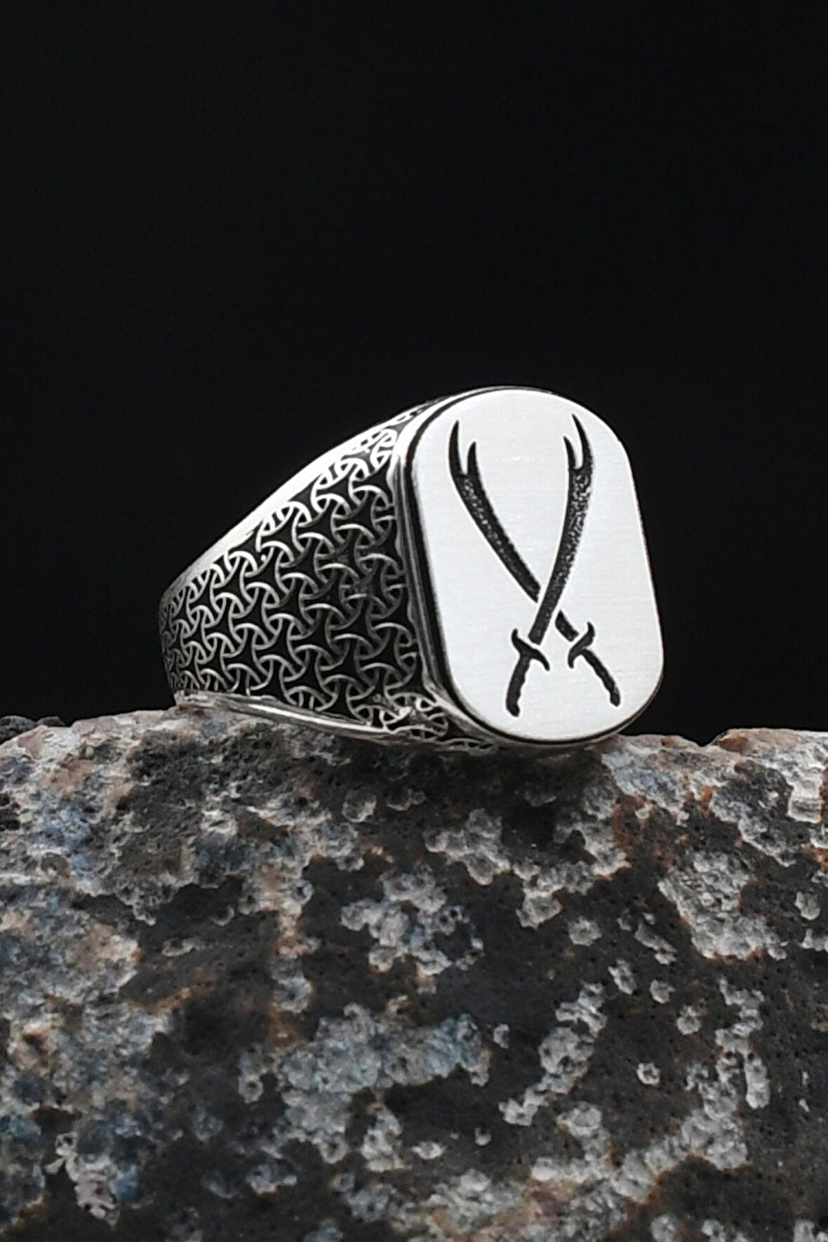 Hz. Ali Zülfikar Kılıcı 925 Ayar Gümüş Yüzük 901924