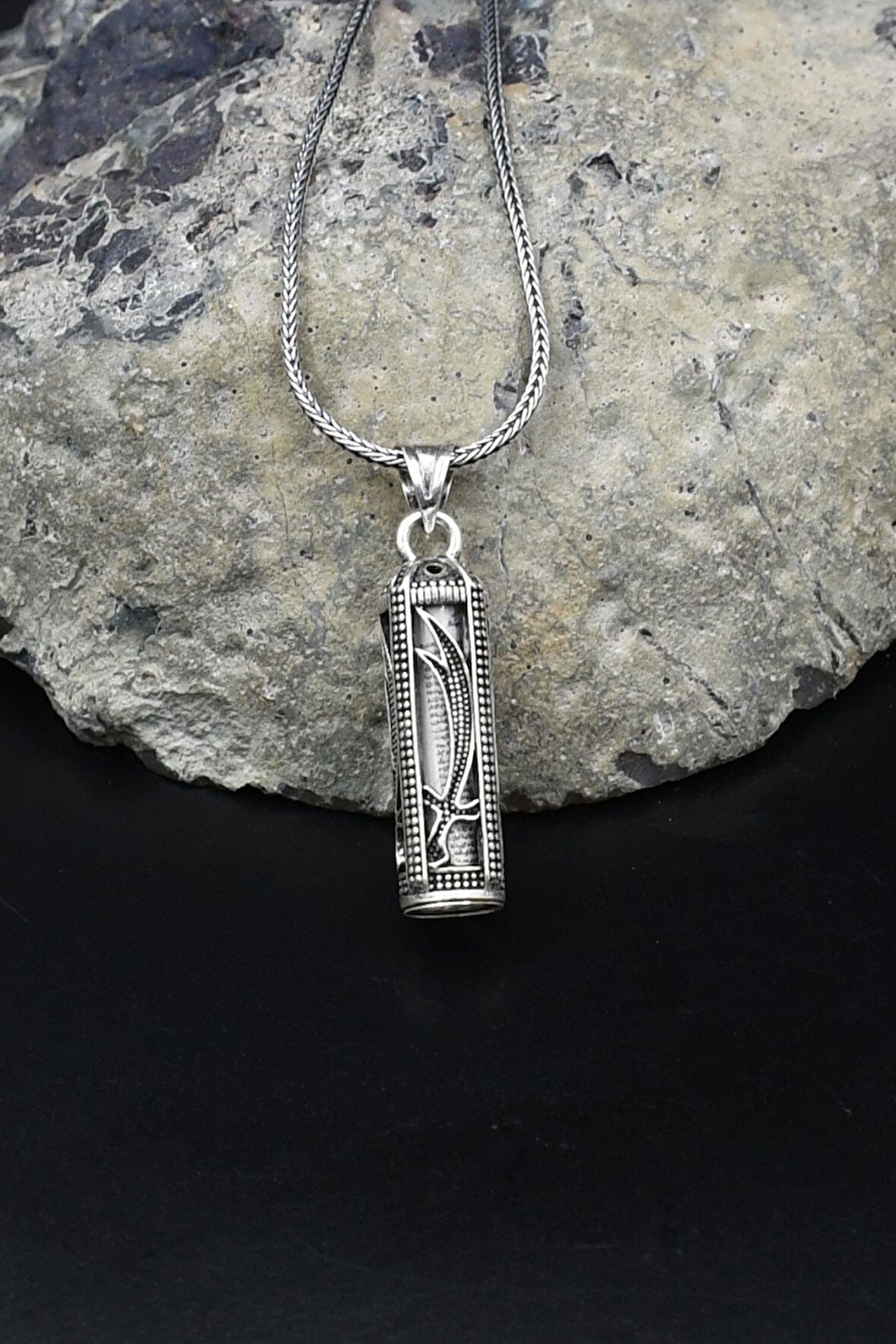 Cevşen Hz. Ali Zülfikar Kılıcı 925 Ayar Gümüş Kolye Zincir 902138