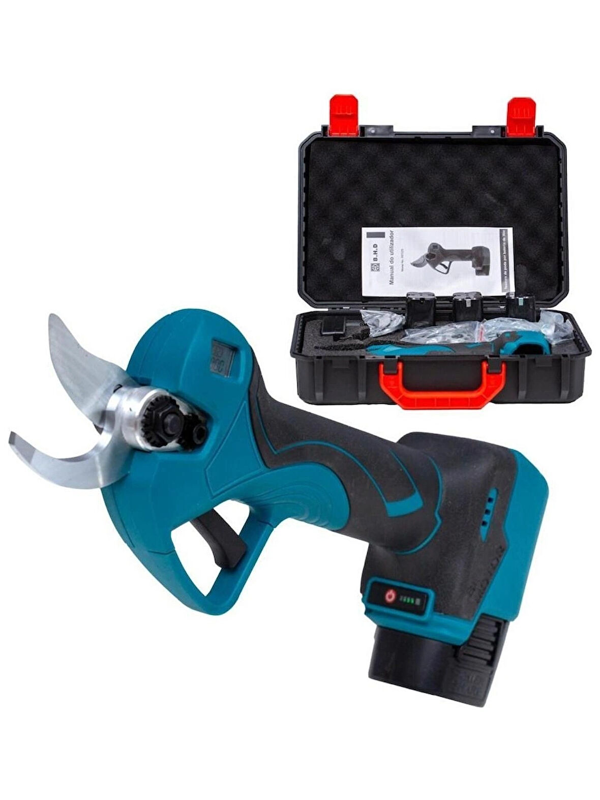 BHD 32 mm Dal Budama Makası Akülü 3 Bataryalı Mavi PRT-029