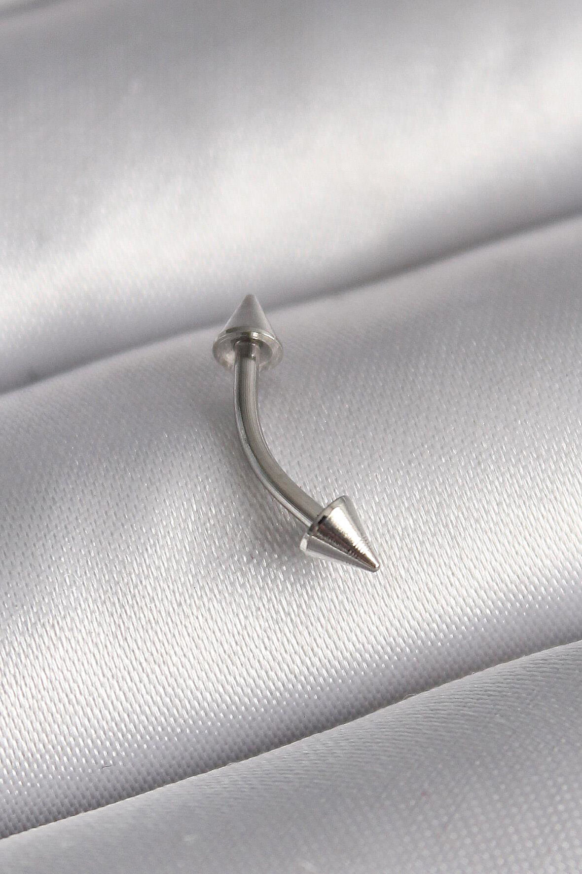316L Çelik Gümüş Renk Çivi Model Piercing
