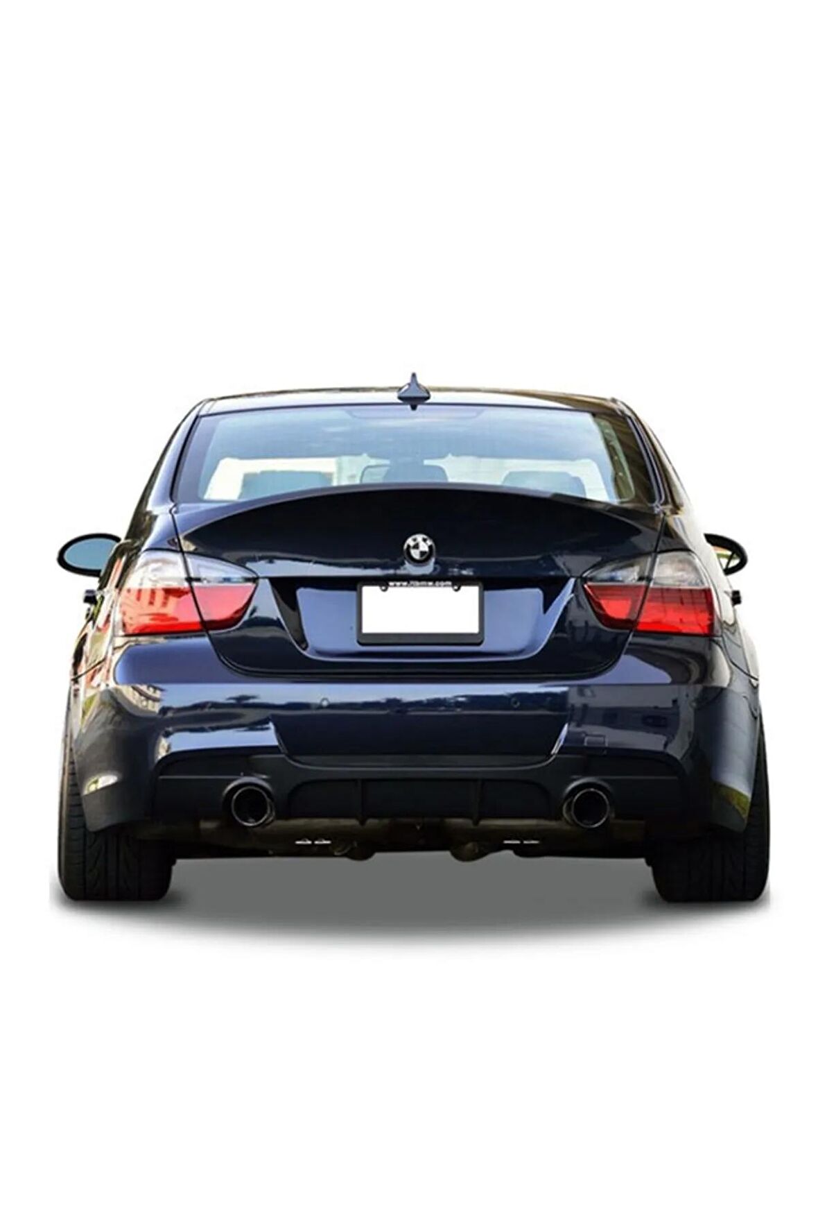 Bmw 3 Uyumlu Serisi E90 2006 - 2012 M Performance Arka Tampon Eki - Difüzör (plastik)