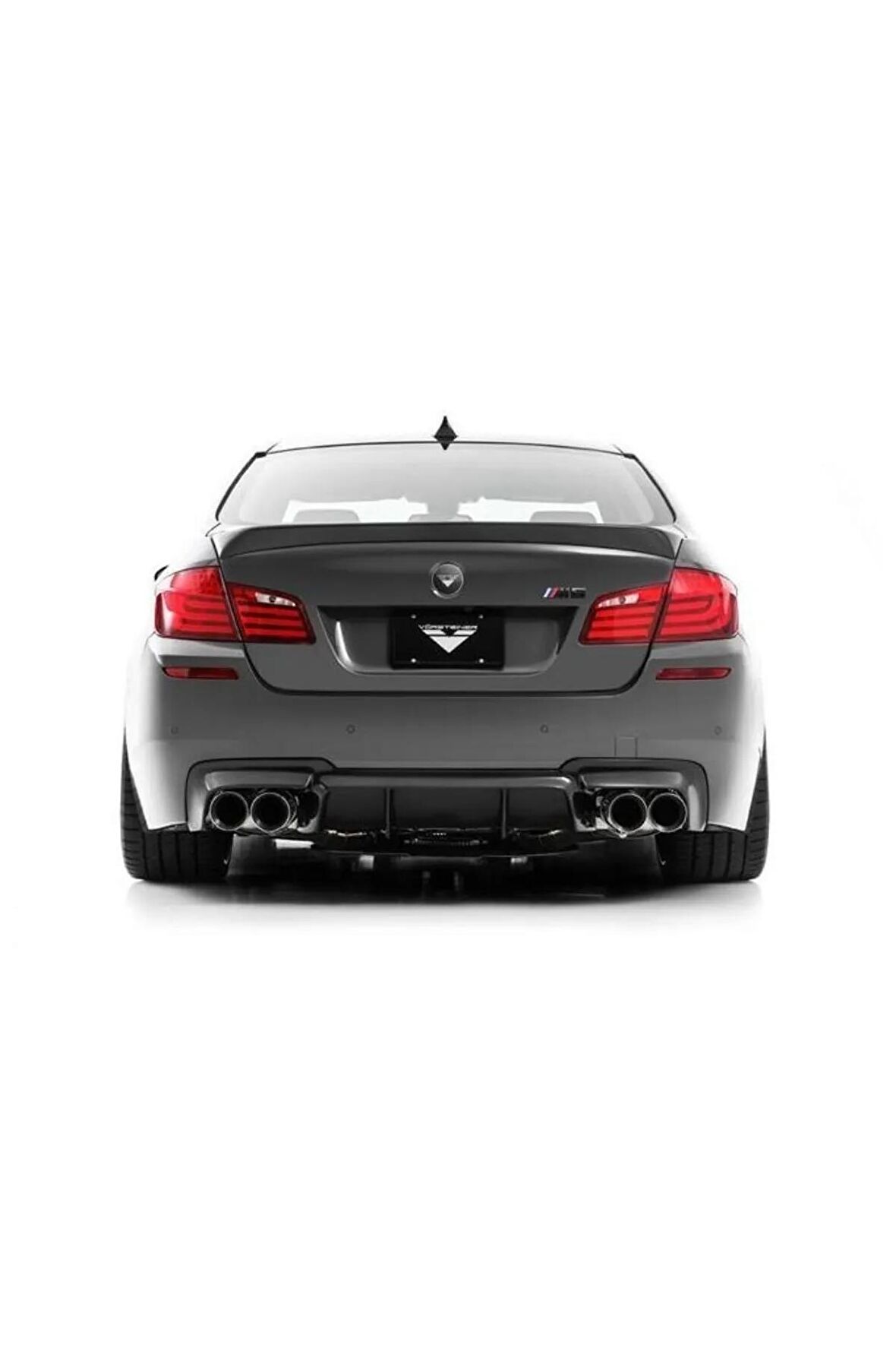 Bmw 5 Serisi F10 (2010 - 2014) Uyumlu Vorsteiner Arka Tampon Eki - Difüzör (plastik)