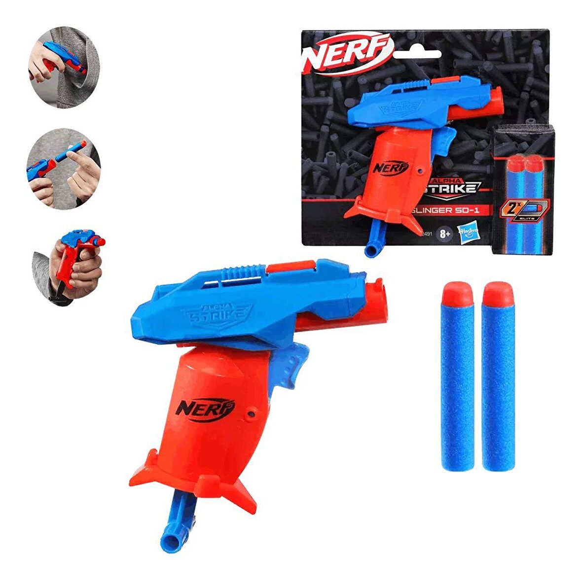 Nerf Alpha Strike Slinger Sd-1 Lisanslı Ürün Nerf Elite Mermi Hediye