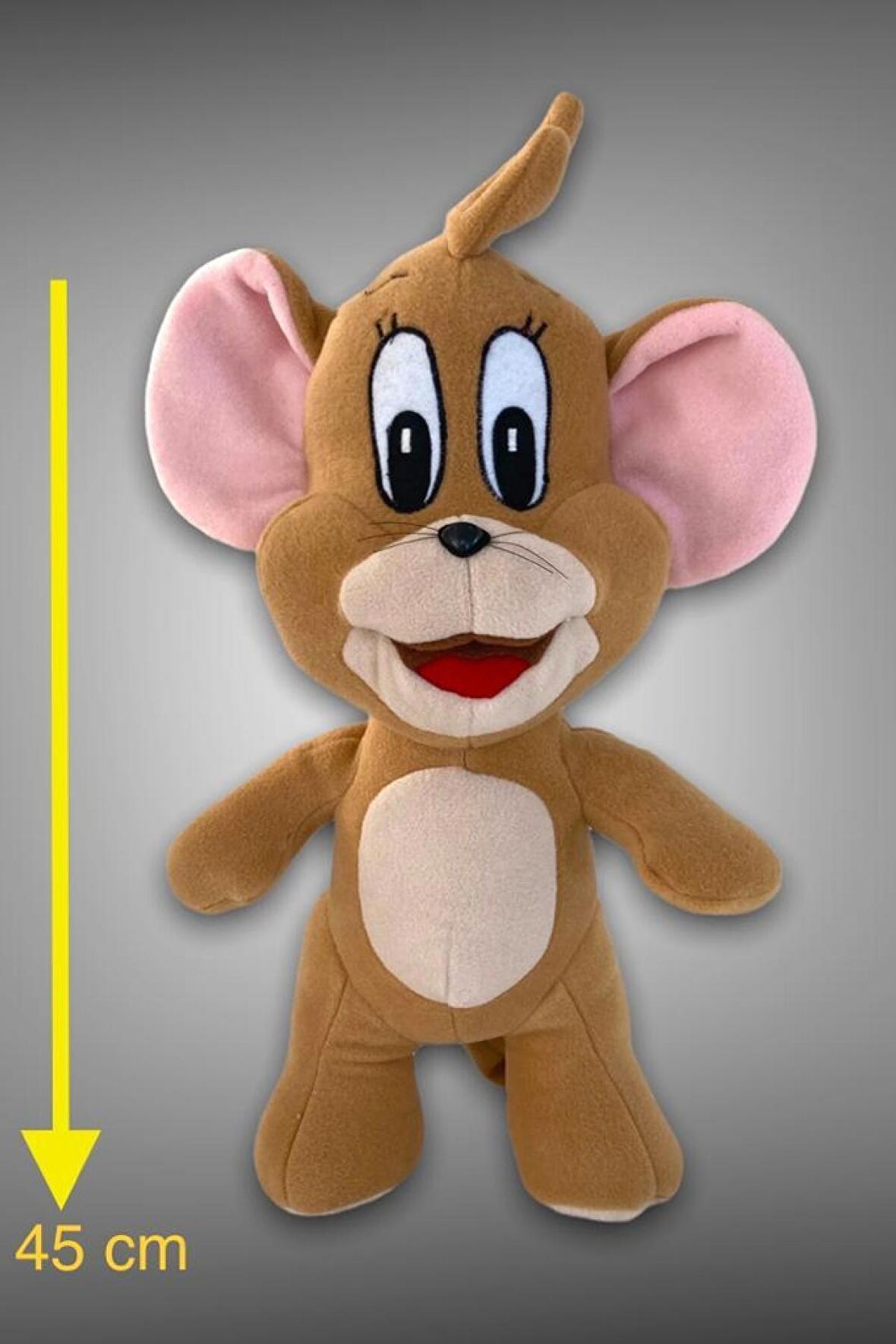 Jerry Karakter Figür Peluş Oyuncak 45 cm Oyun ve Uyku Arkadaşı